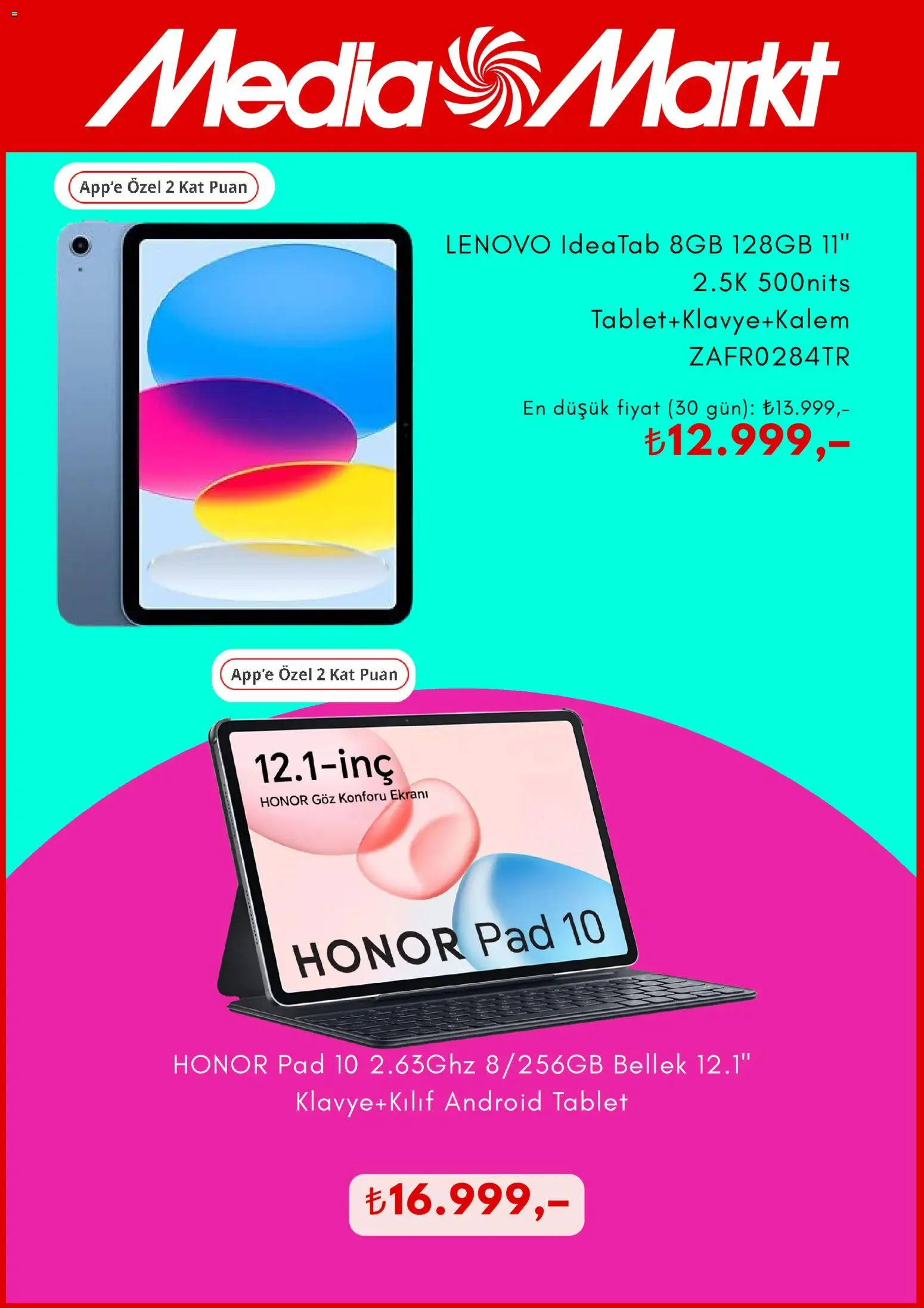 Media Markt Black Friday - 18.11.2025 tarihinden itibaren geçerlidir | Sayfa: 4 | Ürünler: Tablet