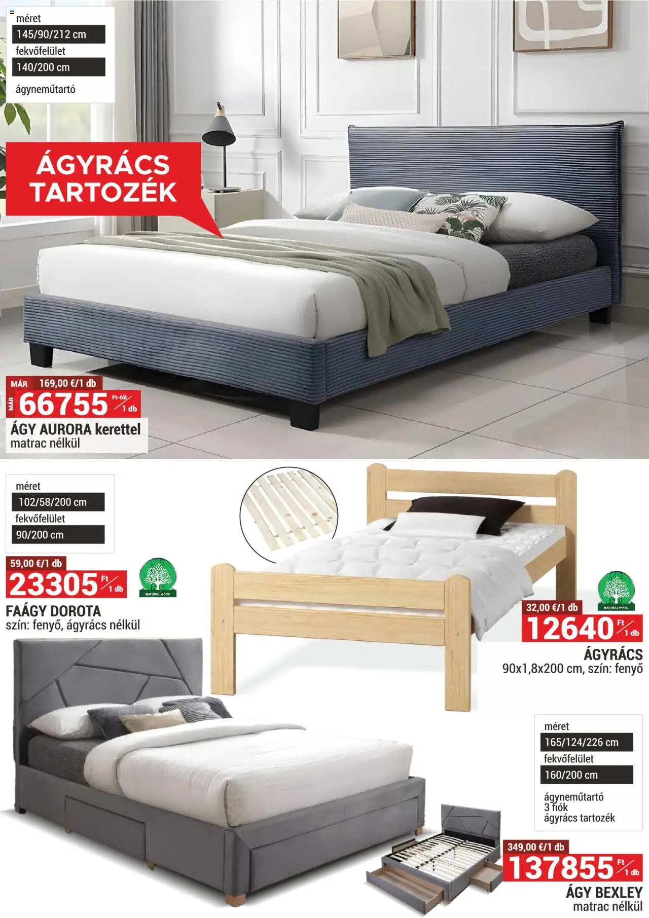 Merkury Market akciós ujság - amely érvényes a következő dátumtól: 01.10.2025 | Oldal: 34 | Termékek: Ágy, Matrac, Ágyrács