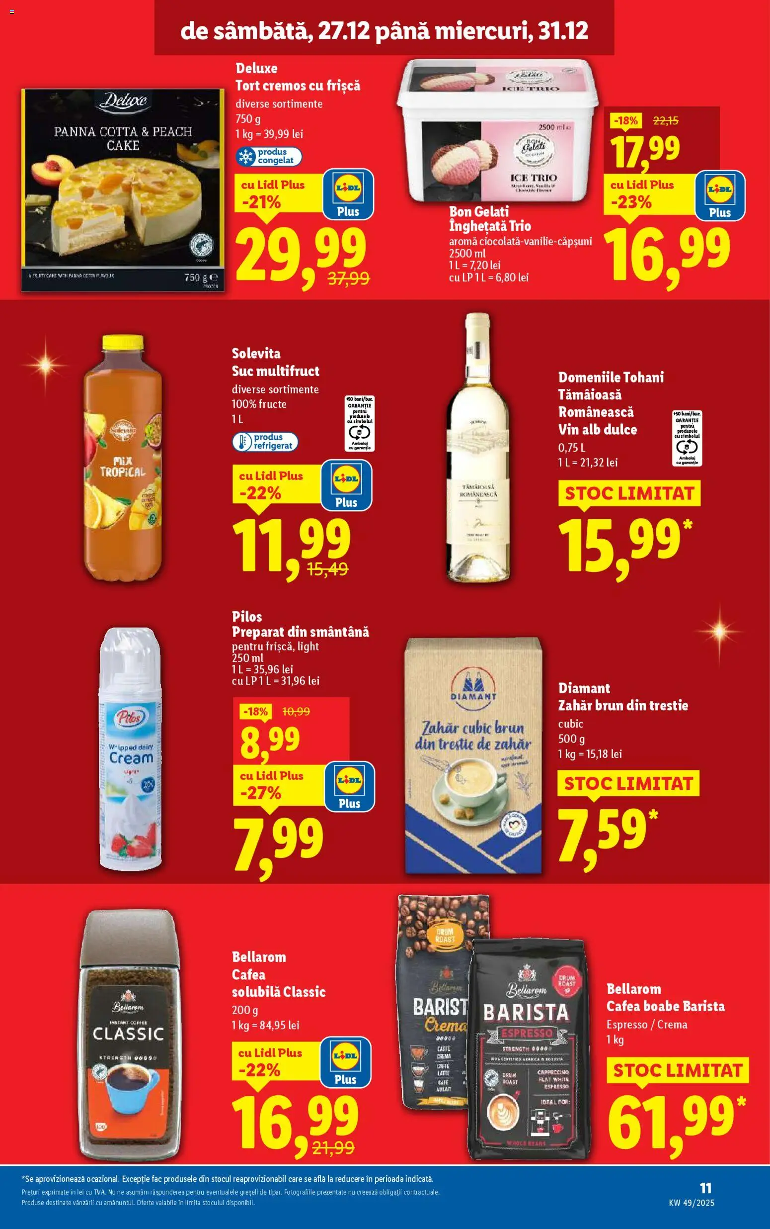 Noul catalog Lidl – valabil de la 27.12.2025 | Pagină: 11 | Produse: Toplar, Suc, Fructe, Zahăr