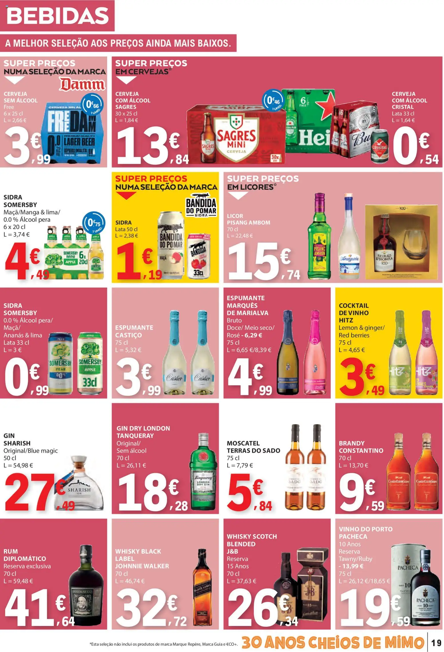 E.Leclerc folheto │ válido de 08.01.2026 | Página: 19 | Produtos: Whisky, Espumante, Licor, Cerveja