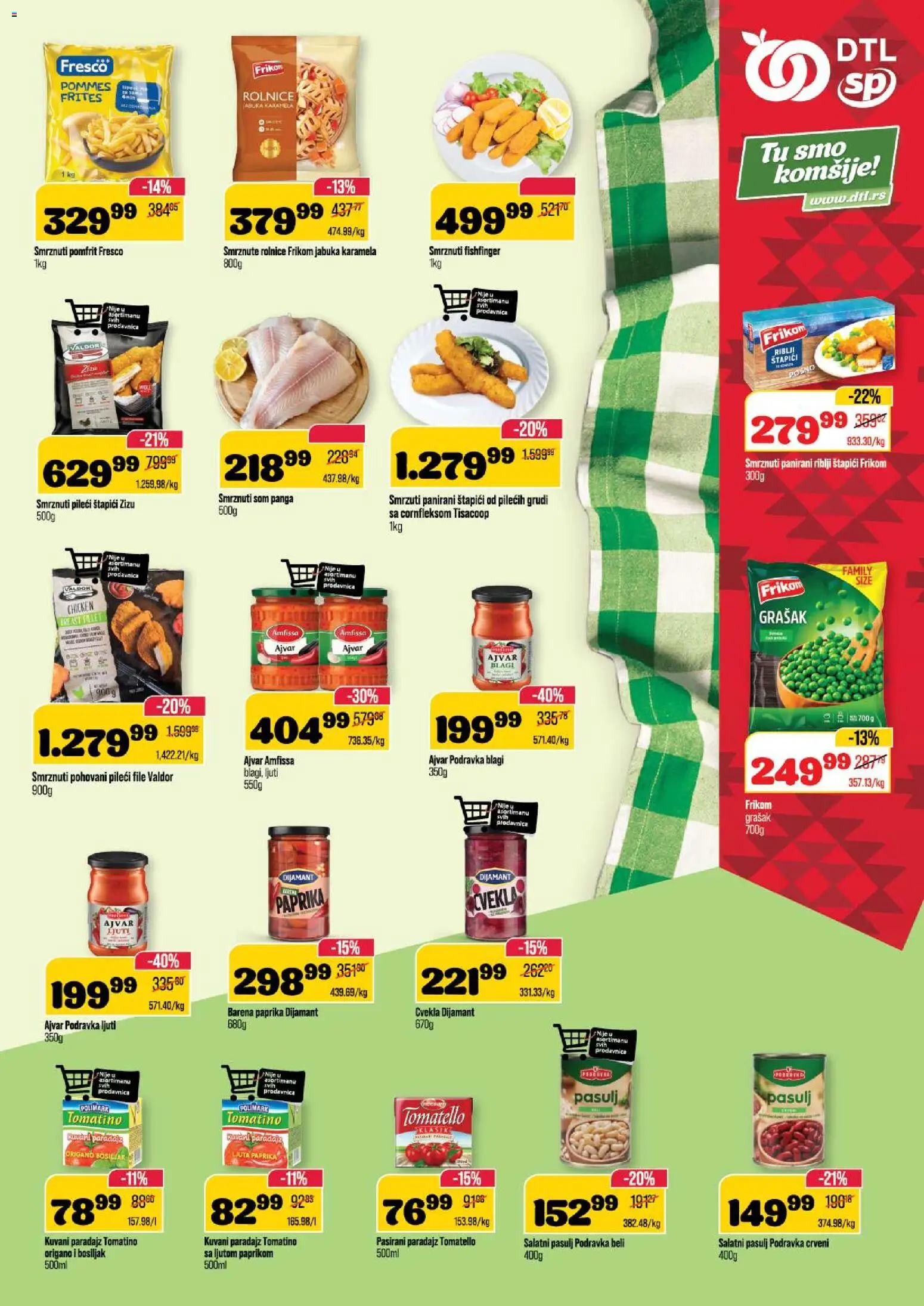 Senta Promet katalog - važi od 17.12.2025 | Strana: 9 | Proizvode: Pasulj, Grašak, Pasirani paradajz, Pomfrit