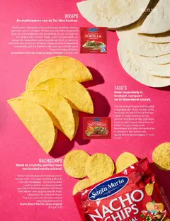 Santa Maria Nacho chips original, Rond en crunchy, perfect voor een loaded nacho schotel. - Voorbeeld van een folder van Albert Heijn, geldig van 15.09.2025 | Pagina: 83 | Producten: Avocado, Chips, Tortillachips, De oven