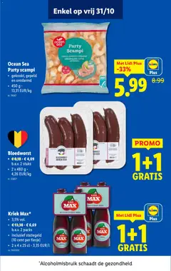 Bloedworst, b.a.v. 2 stuks, 2 x 480 g - Voorbeeld van een folder van Lidl, geldig van 29.10.2025 | Pagina: 58