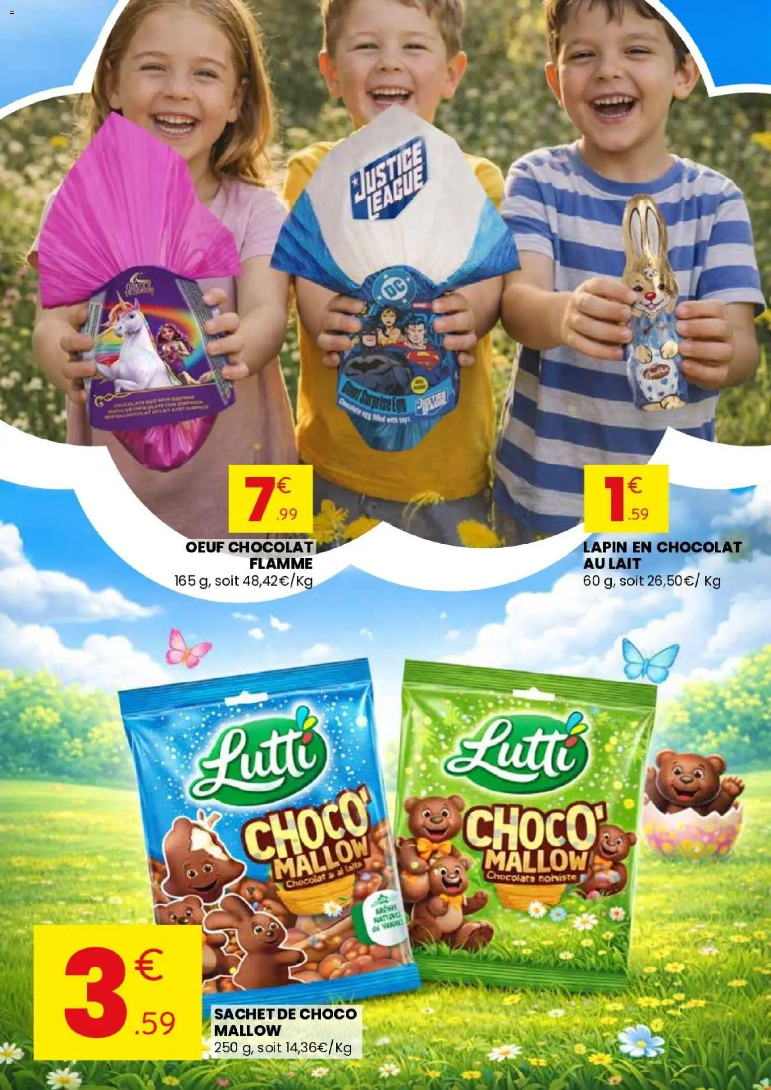 {H1} | Page: 5 | Produits: Lapin, Lait, Chocolat