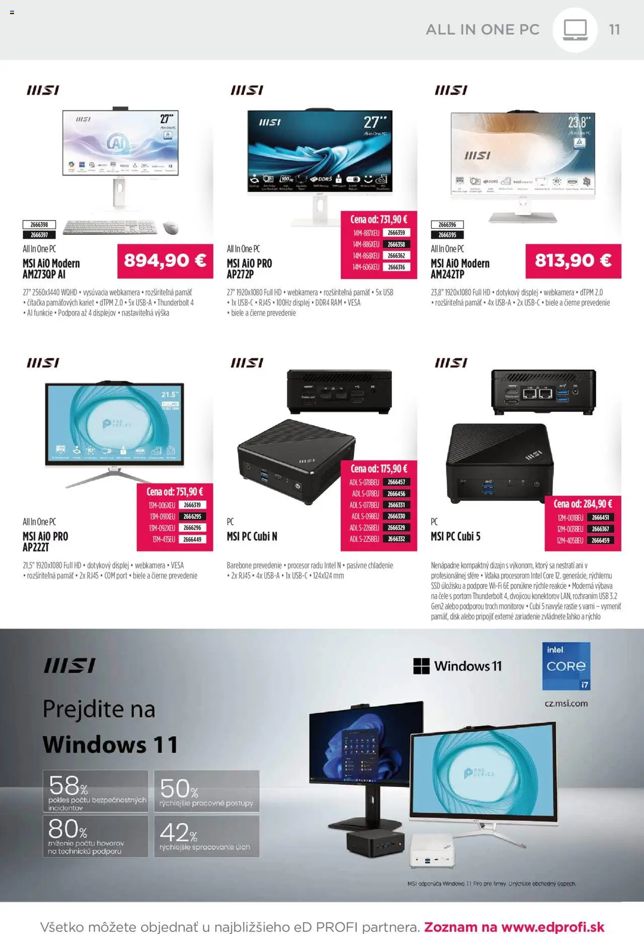 ED Profi leták │ platný od 01.08.2025 | Strana: 11 | Produkty: Rám, PC, USB