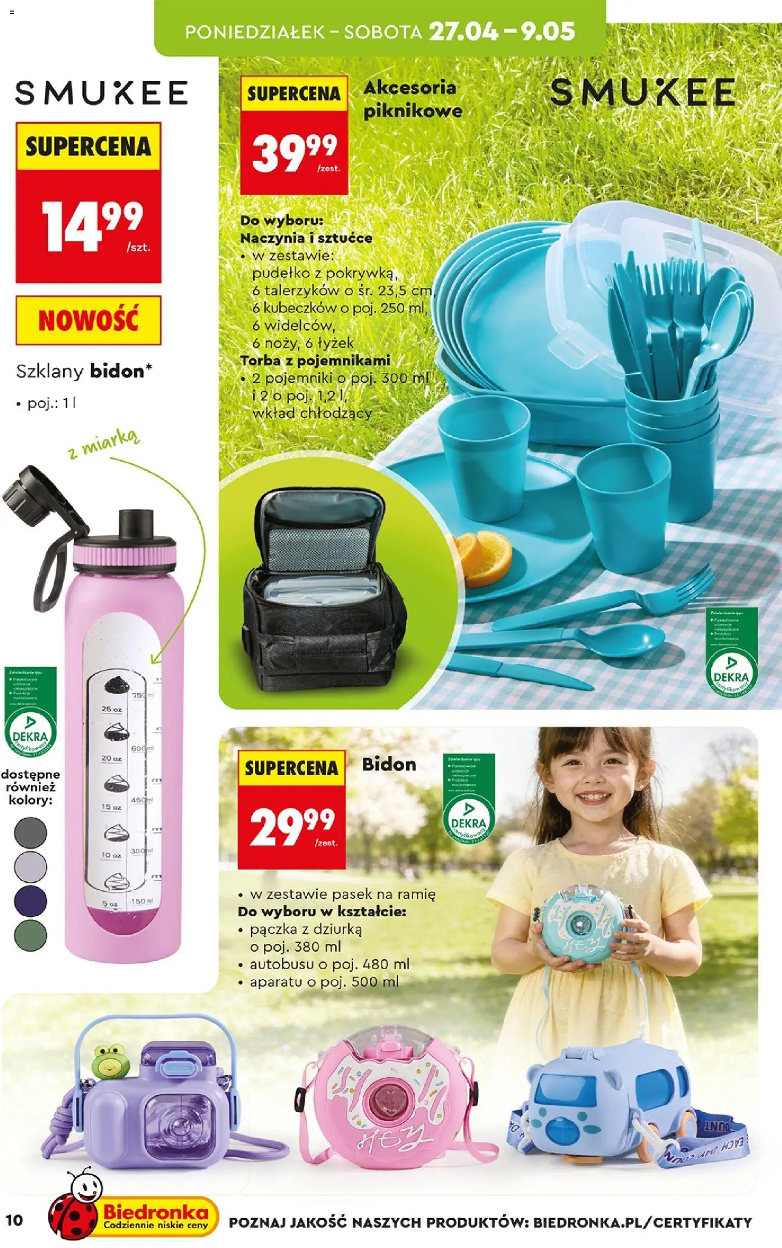 Biedronka gazetka - Hity i inspiracje od 25.04.2026 | Strona: 10 | Produkty: Pasek, Torba, Pudełko, Sztućce