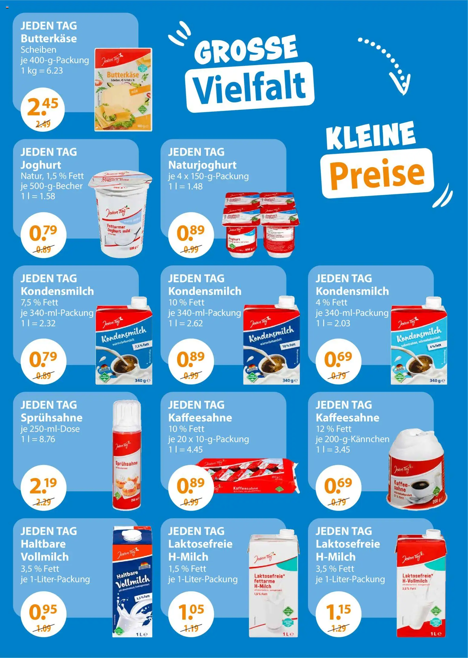V-Markt - Dauerniedrigpreissenkung – gültig ab 01.11.2025 | Seite: 3 | Produkte: Joghurt, Kaffee, Sahne
