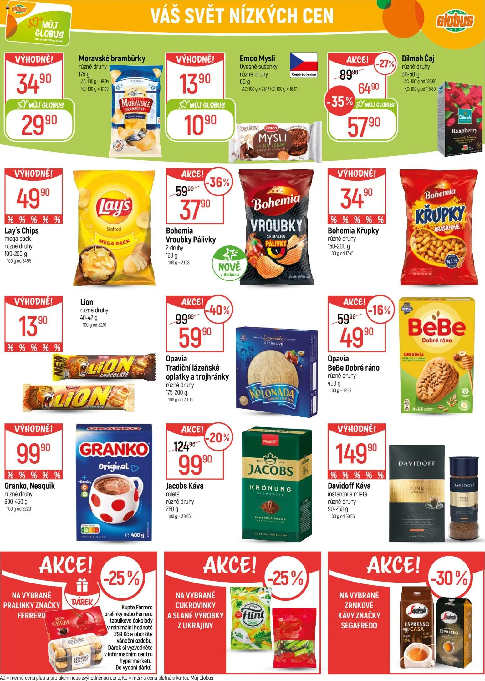 Globus leták - České Budějovice od 03.12.2025 | Strana: 36 | Produkty: Globus, Bramburky, Segafredo, Mysli