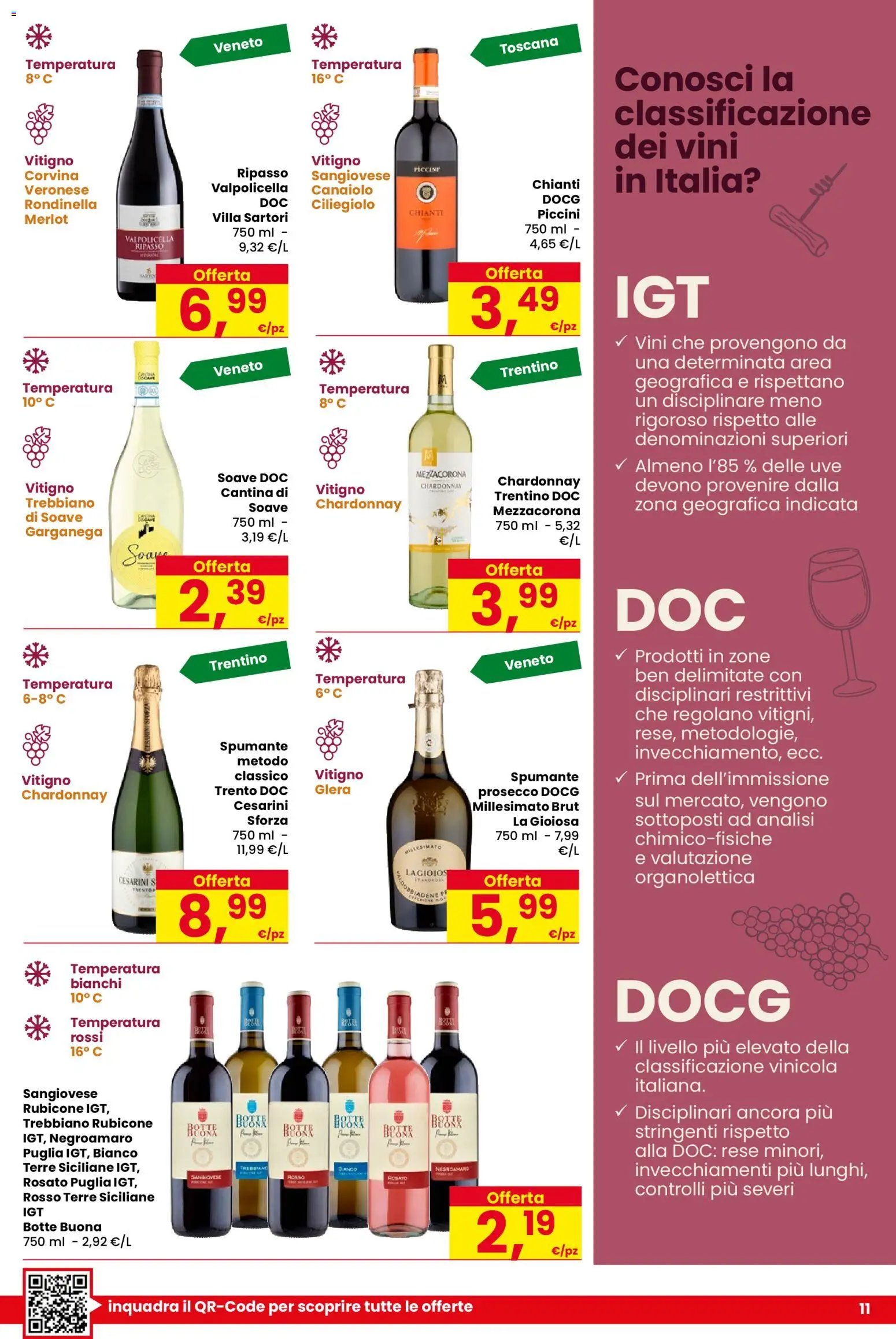 Volantino Despar del 13.11.2025 | Pagina: 11 | Prodotti: Prosecco, Spumante