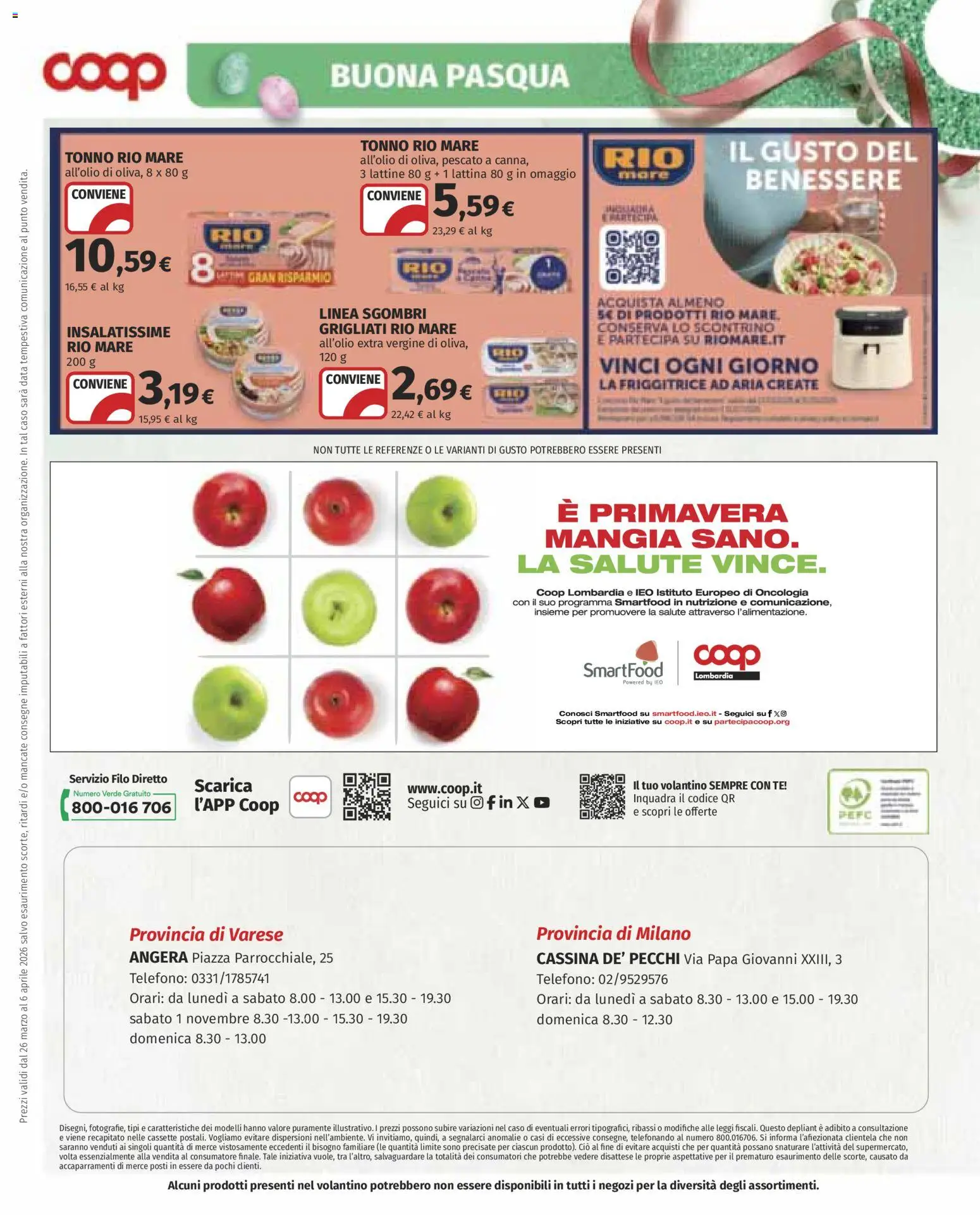 Volantino COOP del 26.03.2026 | Pagina: 14 | Prodotti: Tè, Data, Tonno, Friggitrice