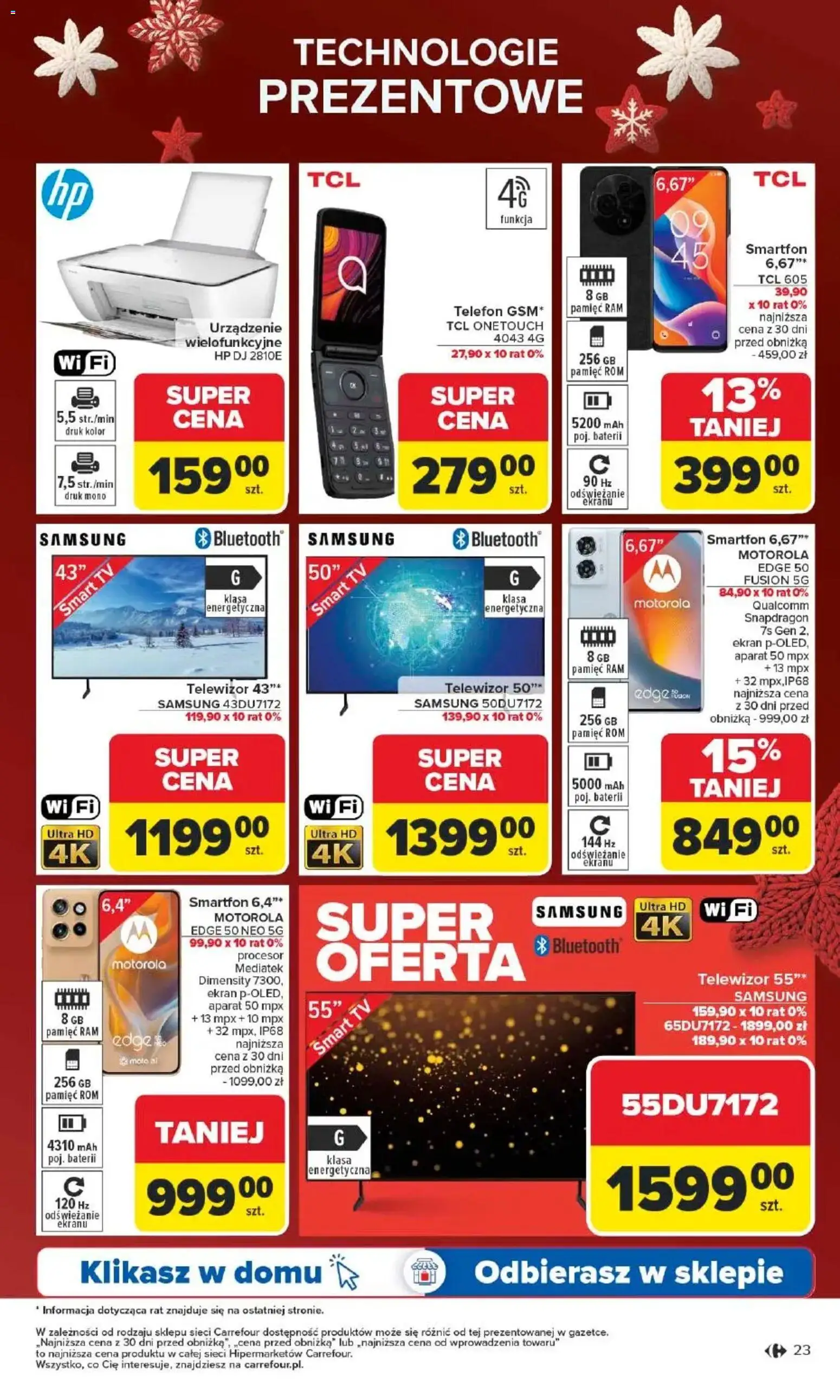 Carrefour Gazetka - Święta spełnionych marzeń od 10.11.2025 | Strona: 24 | Produkty: Telefon, Smartfon, Telewizor