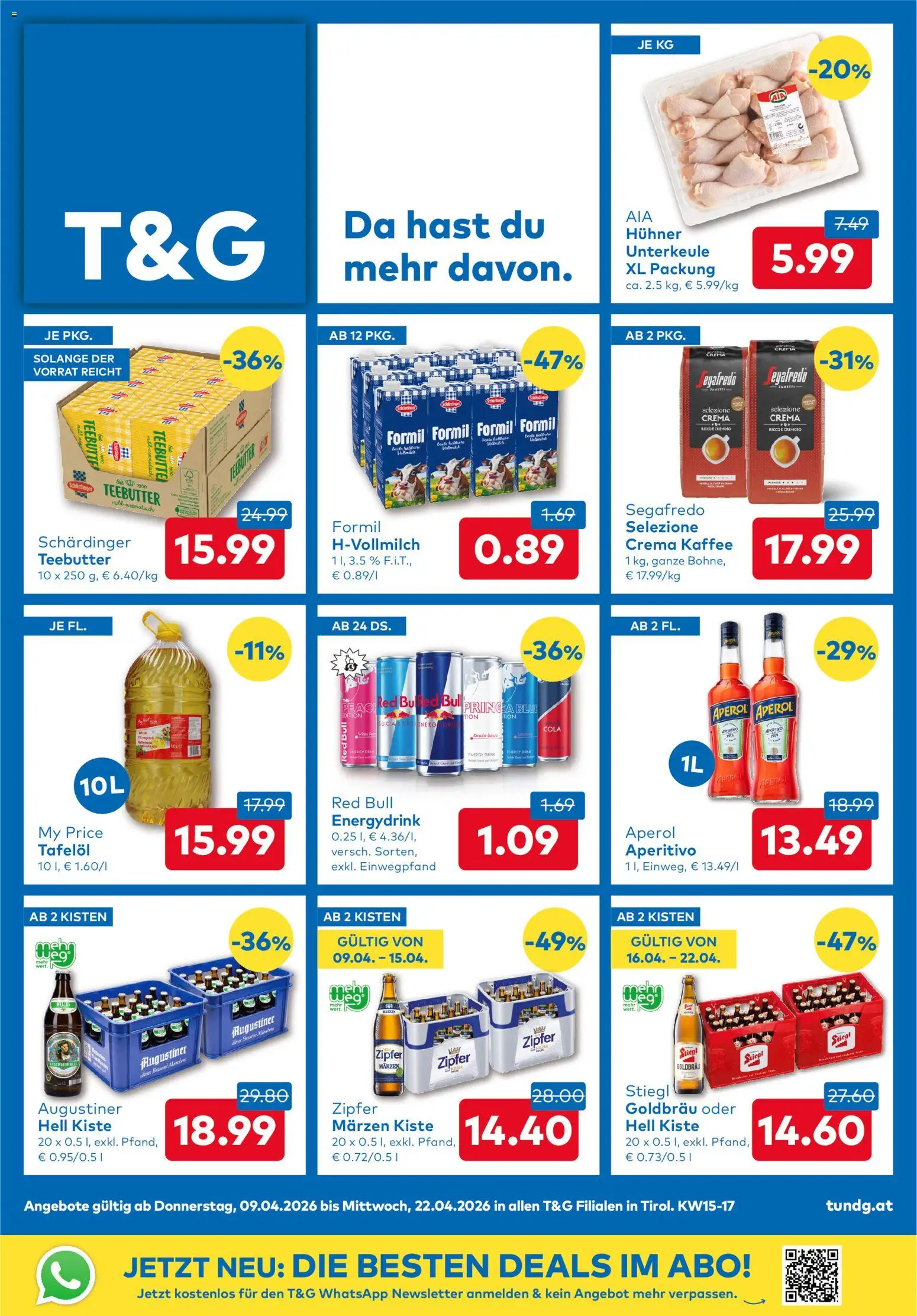 T&G Flugblatt gültig ab 09.04.2026 | Seite: 1 | Produkte: Kaffee