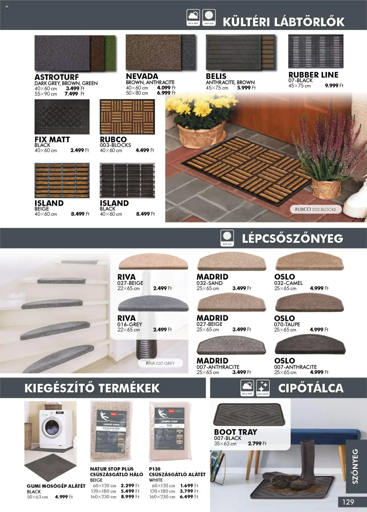 Diego akciós ujság - amely érvényes a következő dátumtól: 02.10.2025 | Oldal: 129 | Termékek: Lépcsőszőnyeg, Mosógép, Szőnyeg, Cipőtálca