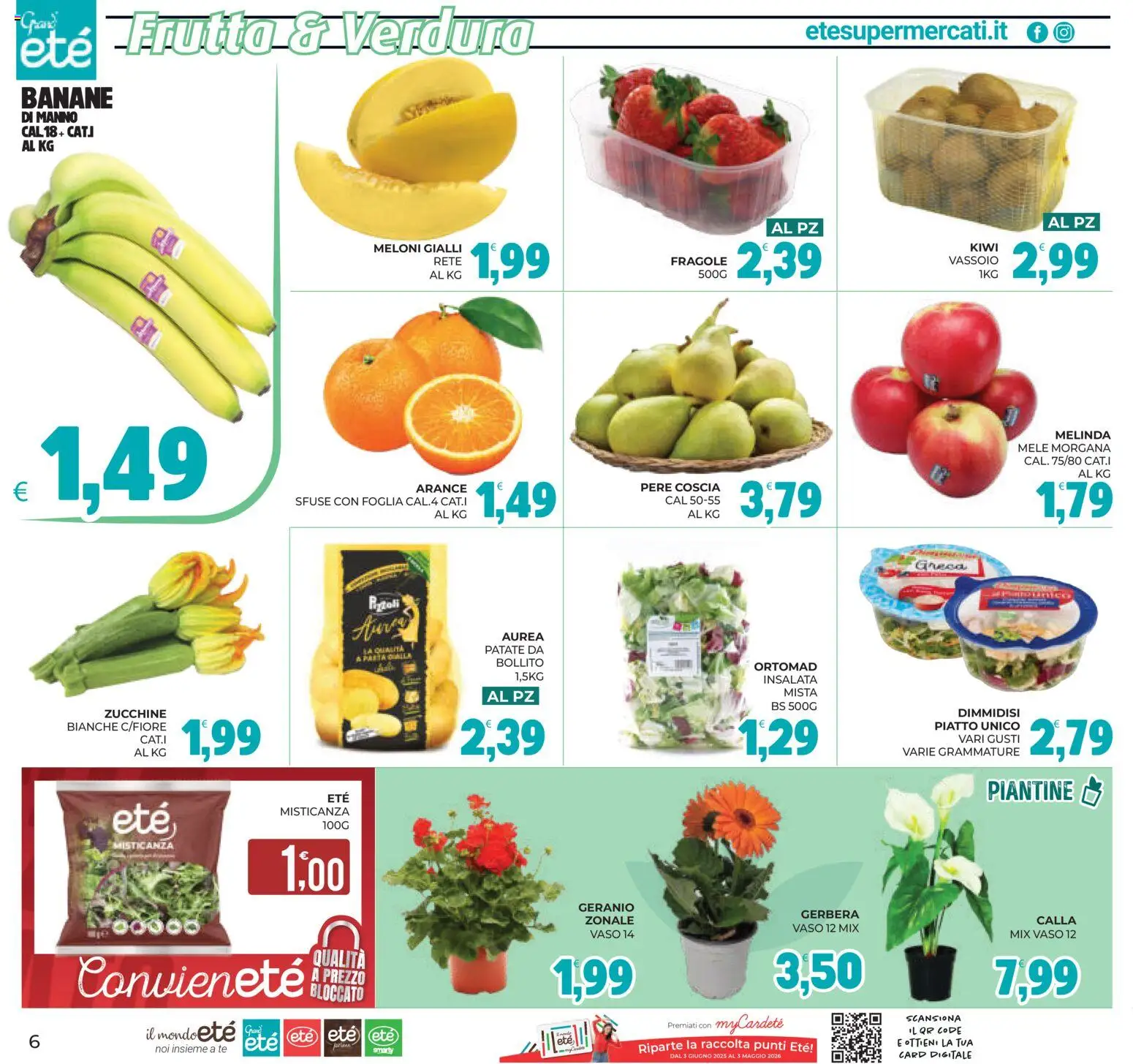 Volantino Eté del 07.04.2026 | Pagina: 6 | Prodotti: Zucchine, Piatto, Vassoio, Vaso