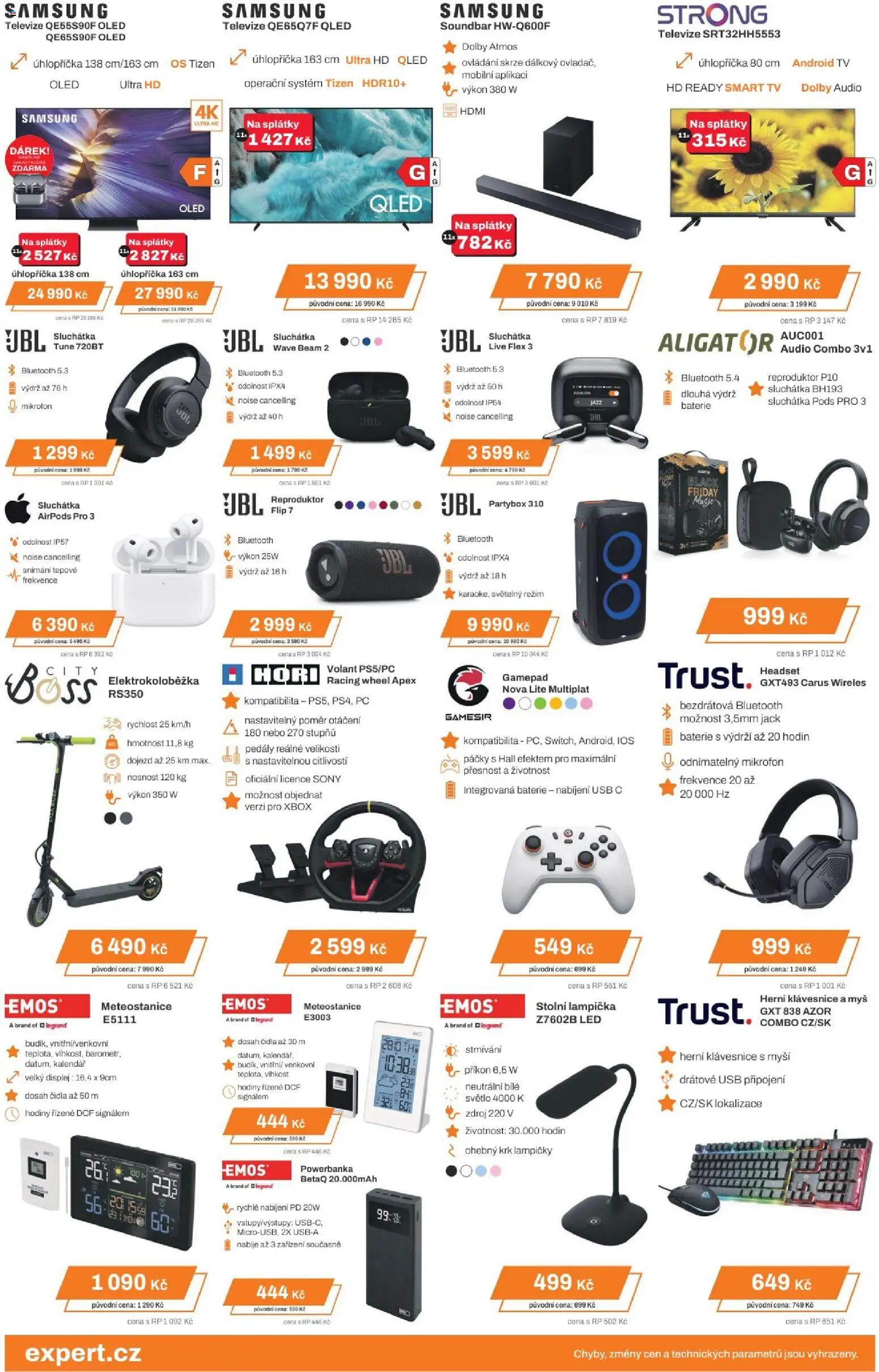 Expert elektro Black Friday od 24.11.2025 | Strana: 7 | Produkty: Myš, Audio, USB, Lampičky