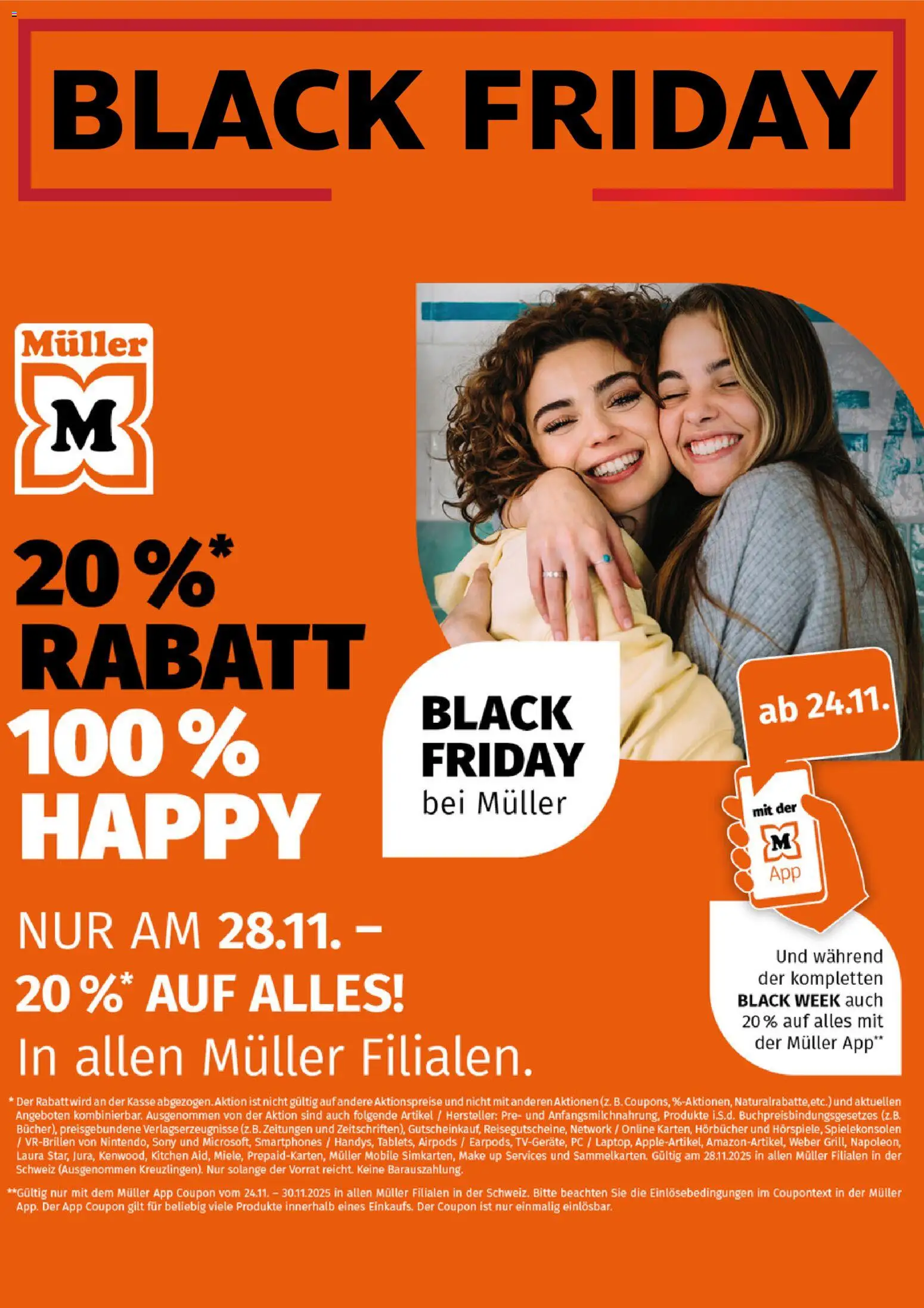 Müller - Black Friday – gültig ab 26.11.2025 | Seite: 1 | Produkte: Pc, Airpods, Sony