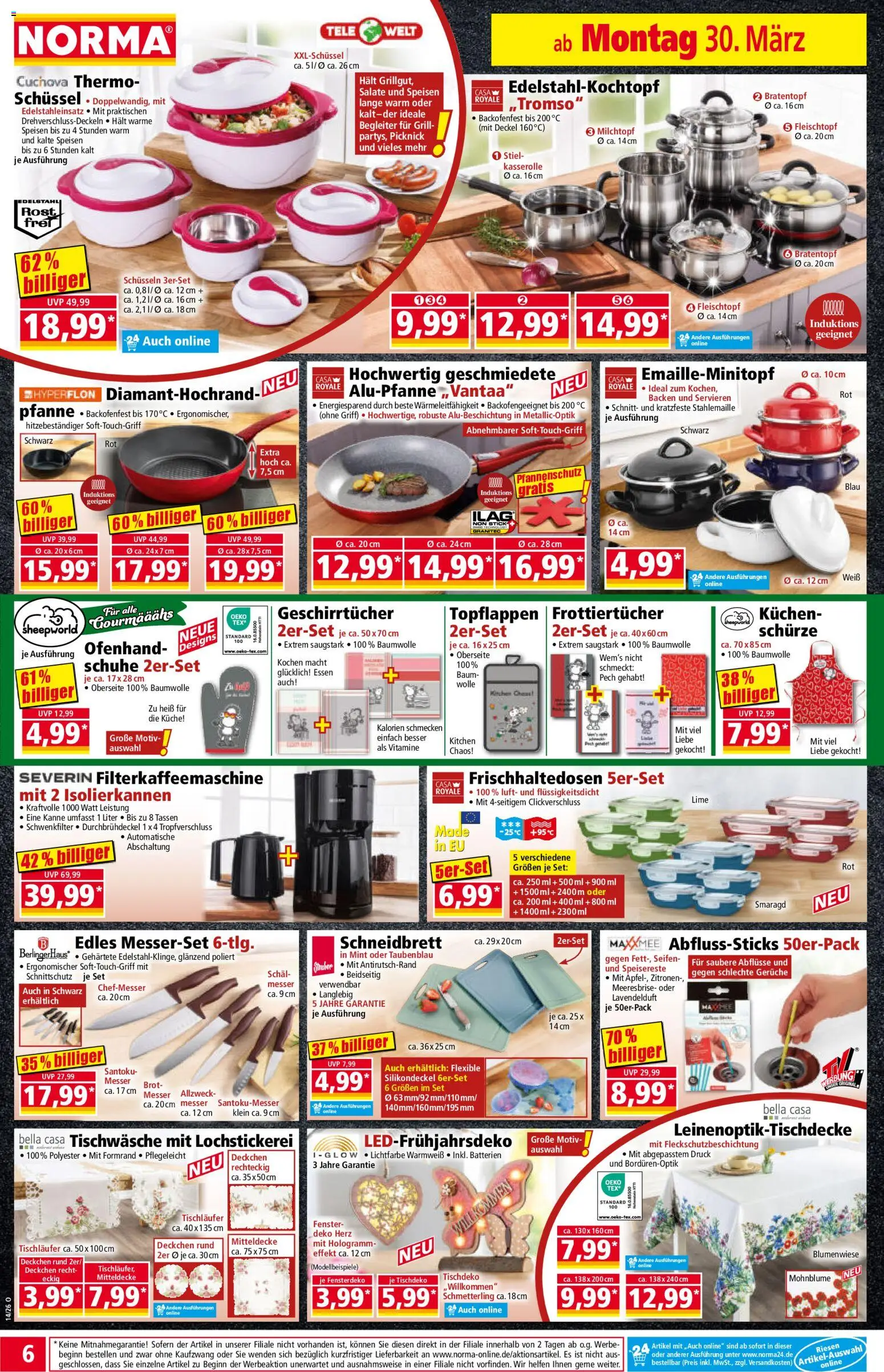 Norma Prospekt 	 – gültig ab 30.03.2026 | Seite: 7 | Produkte: Batterien, Küche, Filterkaffeemaschine, Zitronen