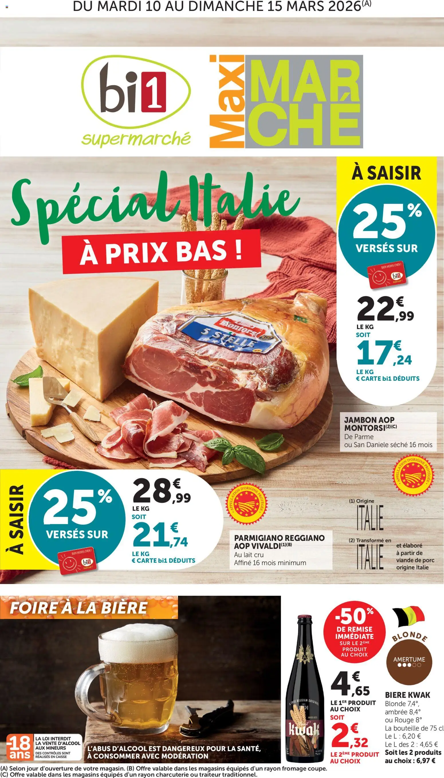 {H1} | Page: 1 | Produits: Viande de porc, Lait, Fromage, Viande