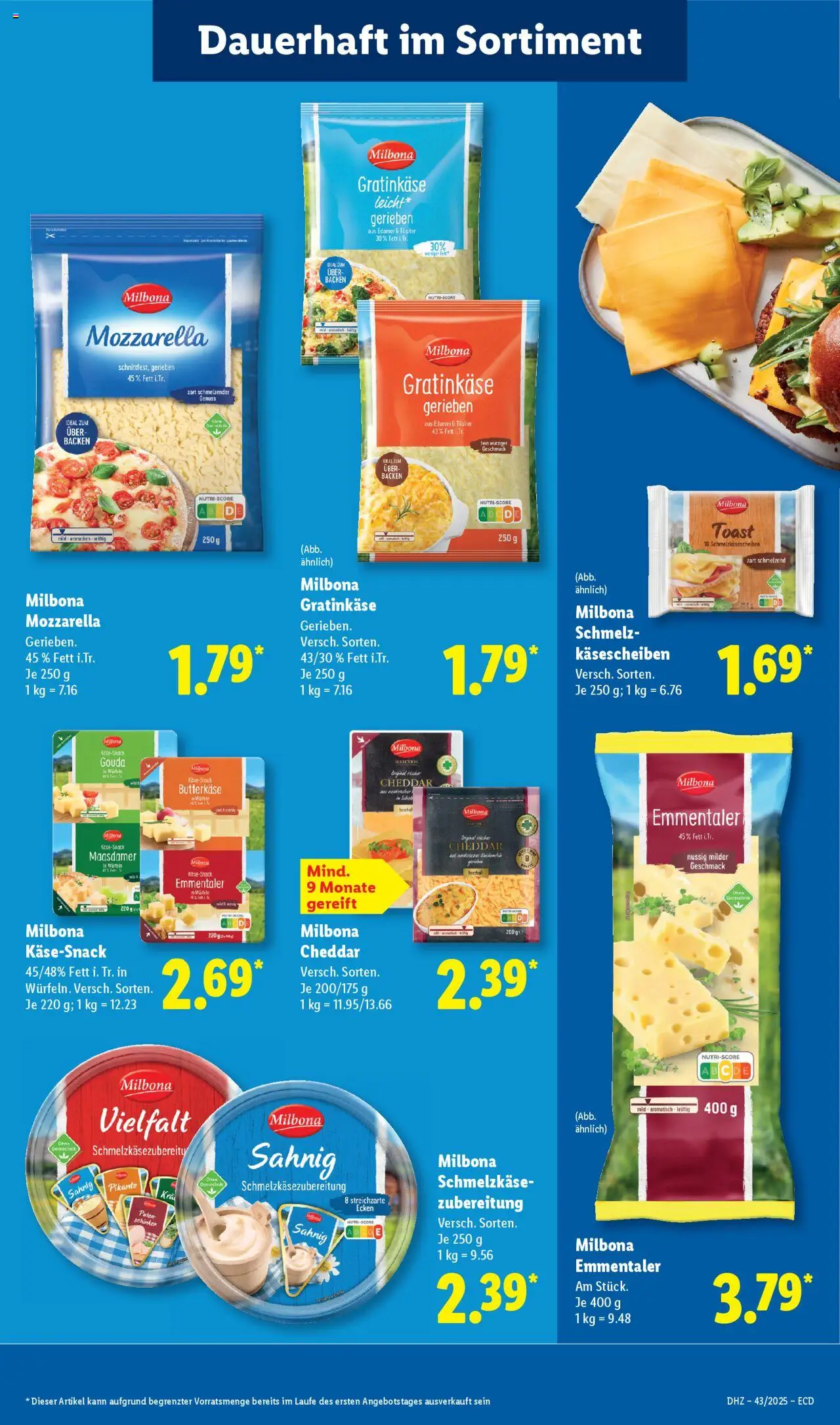 Lidl - Prospekt – gültig ab 20.10.2025 | Seite: 13 | Produkte: Toast, Gouda, Edamer, Schinken