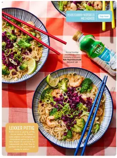 Koh Thai Kokosmelk, Nu met handige draaidop dus extra makkelijk te bewaren. 250 ml - Voorbeeld van een folder van Albert Heijn, geldig van 15.09.2025 | Pagina: 40 | Producten: Málnaecet