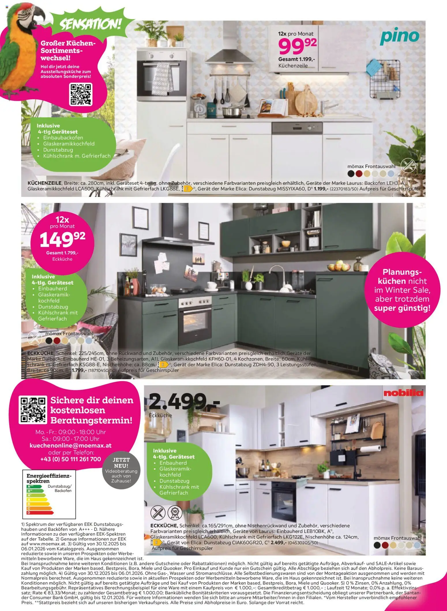 Mömax Bei dir liegt Sparen im Trend? gültig ab 30.12.2025 | Seite: 6 | Produkte: Wasser, Kühlschrank, Geschirrspüler, Küchenzeile