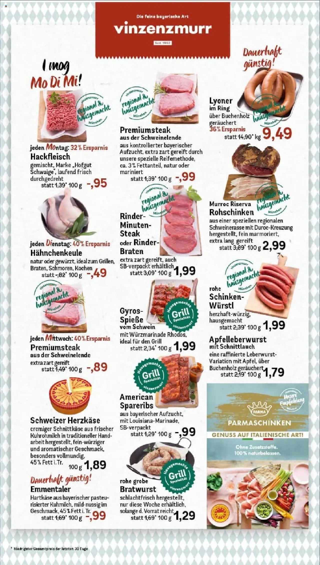 Rewe prospekt München	 - gültig ab dem 06.07.2025 | Seite: 8 | Produkte: Würstl, Gyros, Steak, Hackfleisch
