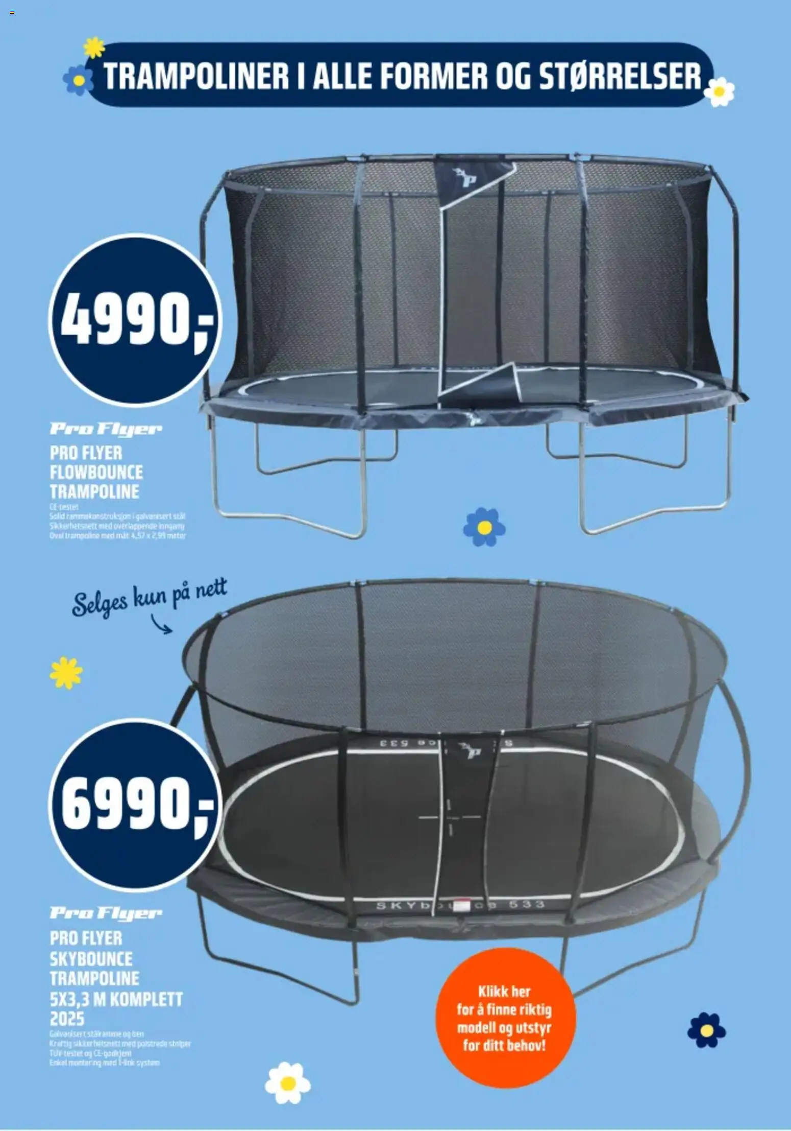 {H1} | Side: 7 | Produkter: Trampoline