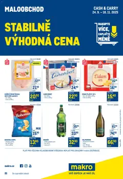 Náhled letáku Makro leták - Stabilně výhodná cena - maloobchod od 24.09.2025