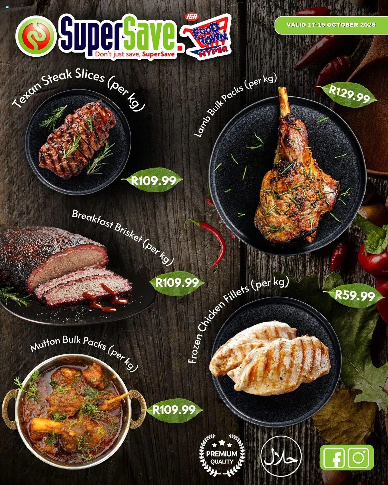 New Super Save catalogue – valid from 17.10.2025 | Page: 1 | Products: Steak, Chicken