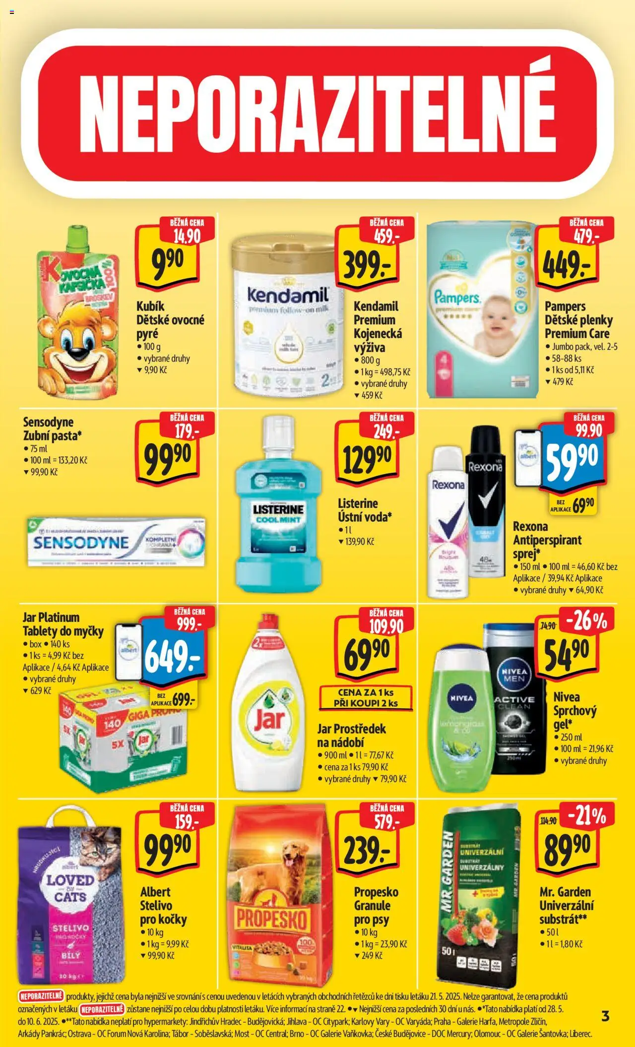 Albert leták - Hypermarket od 28.05.2025 | Strana: 8 | Produkty: Nivea, Stelivo pro kočky, Listerine, Propesko granule
