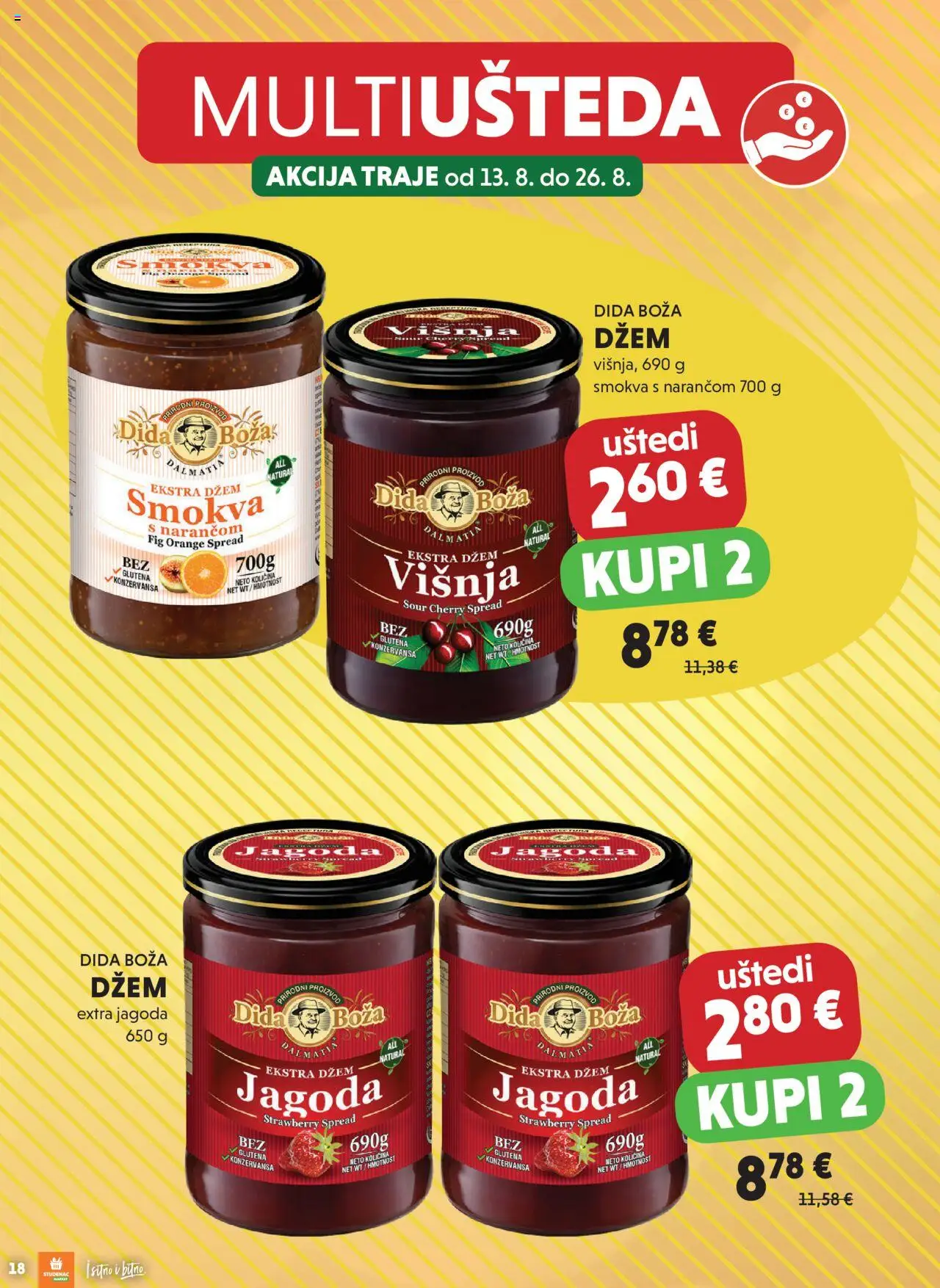 Studenac katalog | vrijedi od 13.08.2025 | Stranica: 18 | Proizvodi: Džem