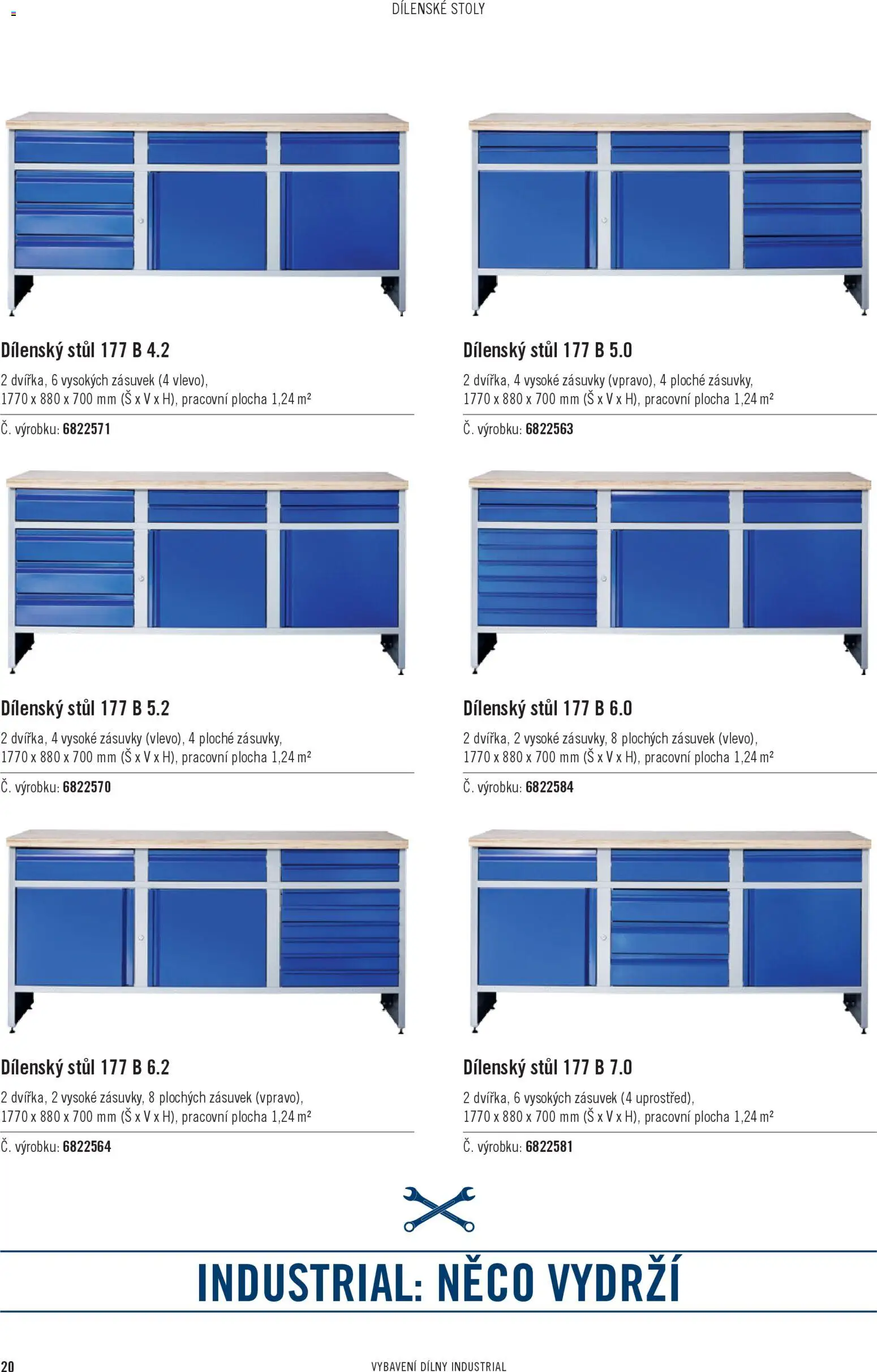 HORNBACH leták - Industrial vybavení dílny od 01.01.2026 | Strana: 20 | Produkty: Stůl