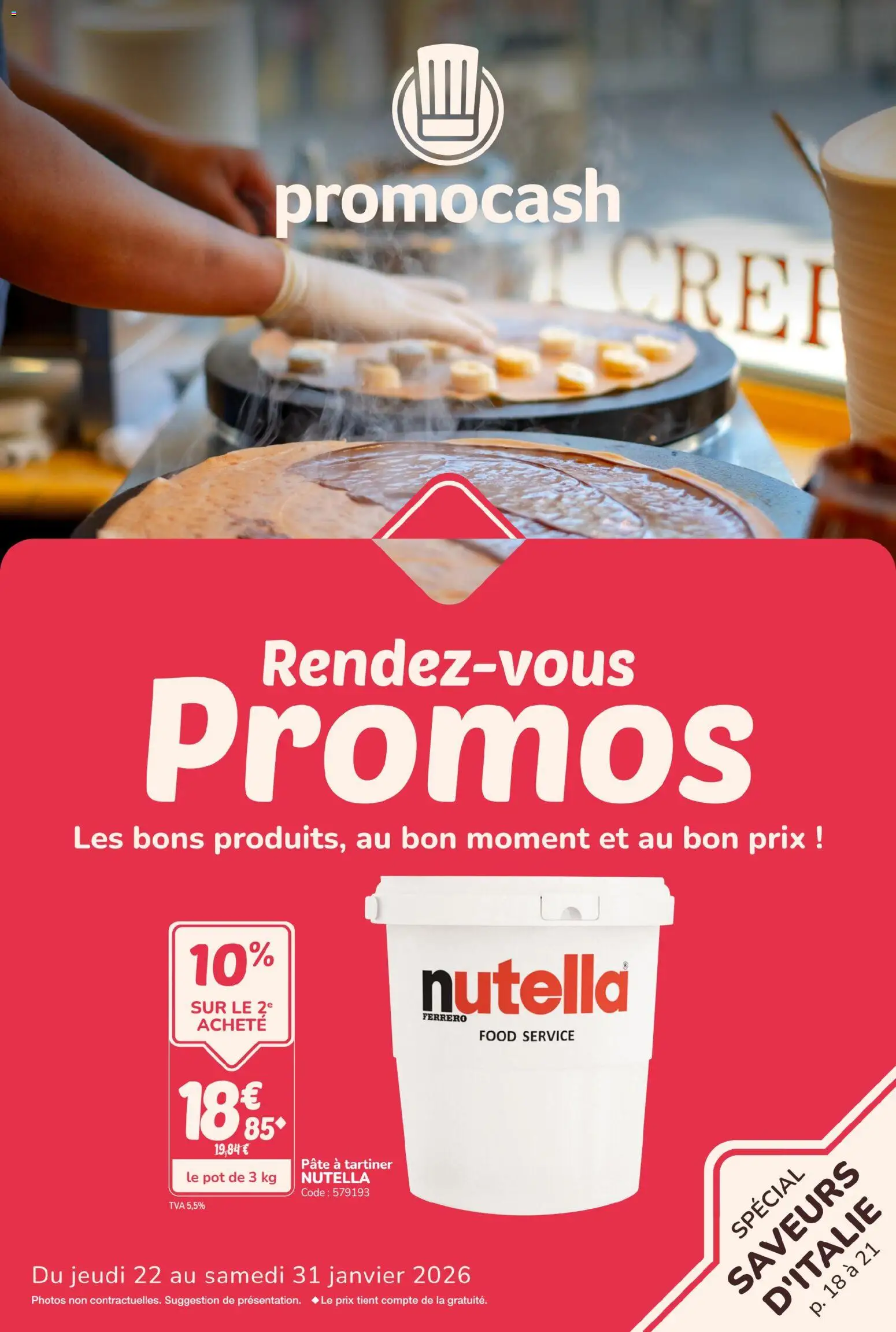 {H1} | Page: 1 | Produits: Pâte à tartiner, Nutella