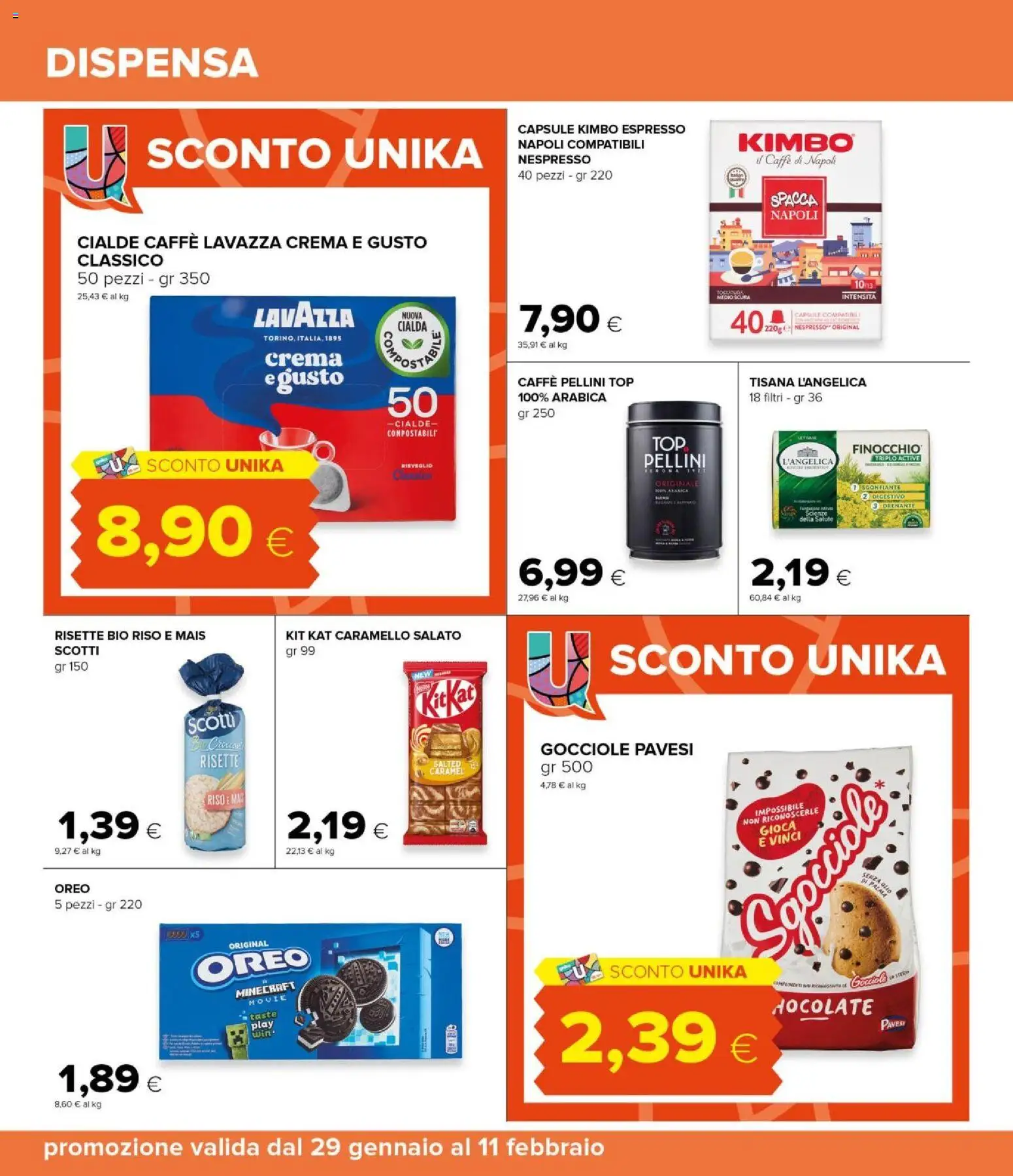 Volantino Oasi del 29.01.2026 | Pagina: 26 | Prodotti: Crema, Top, Mais, Lavazza