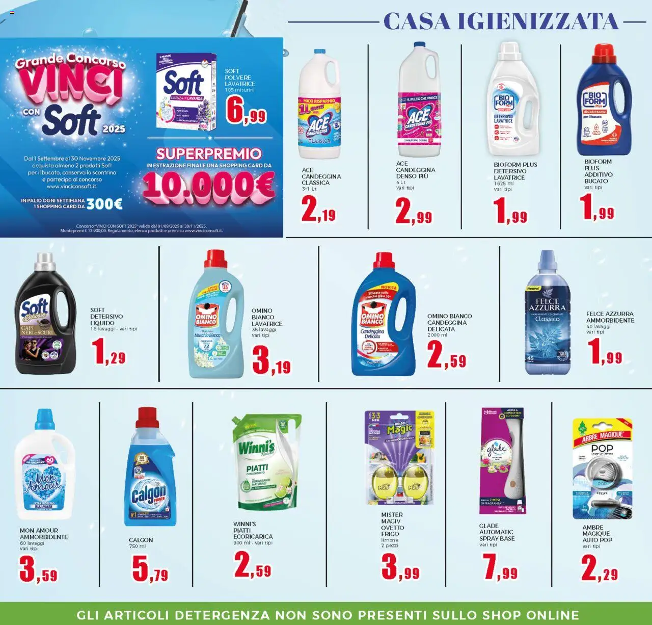 Volantino Happy Casa del 17.09.2025 | Pagina: 18 | Prodotti: Ammorbidente, Candeggina, Limone, Lavatrice