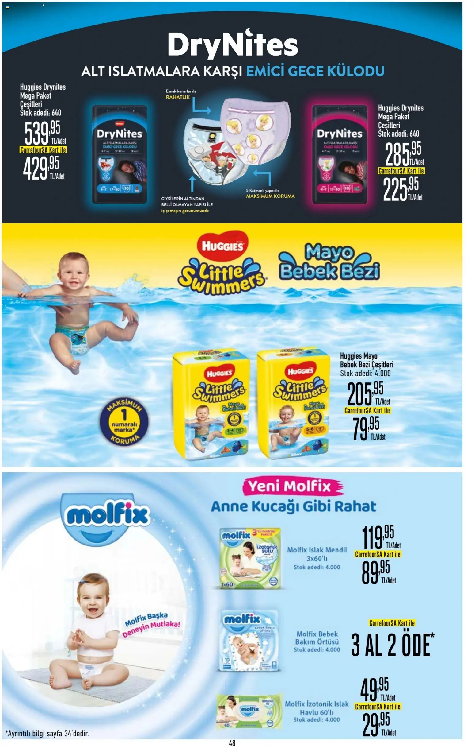 CarrefourSA Katalog - 06.11.2025 tarihinden itibaren geçerlidir | Sayfa: 48 | Ürünler: Mendil, Iç çamaşırı, Mayo