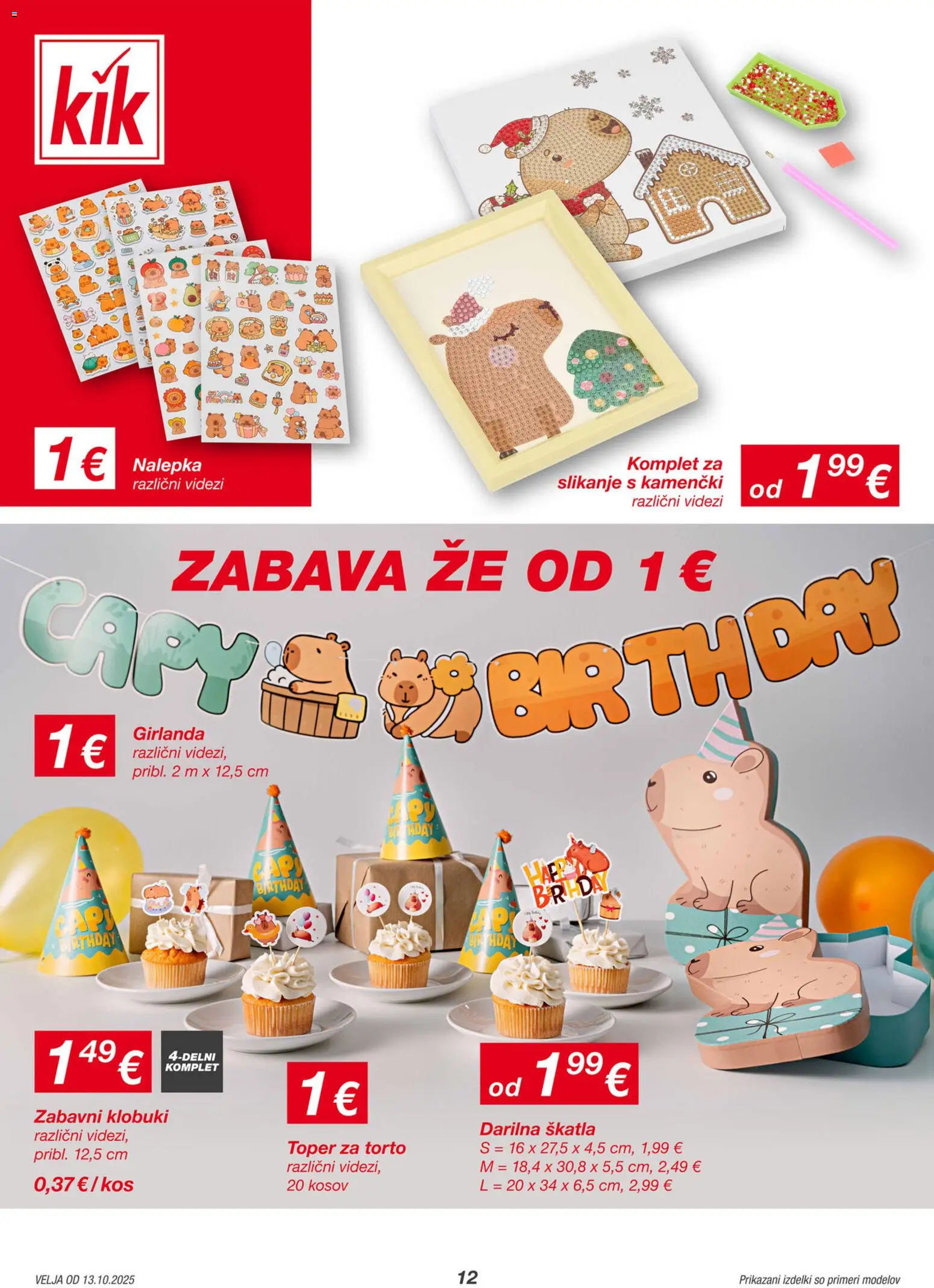 Novi Kik katalog ponudbe – veljaven od 13.10.2025 | Stran: 12 | Izdelki: Skatla, Kos