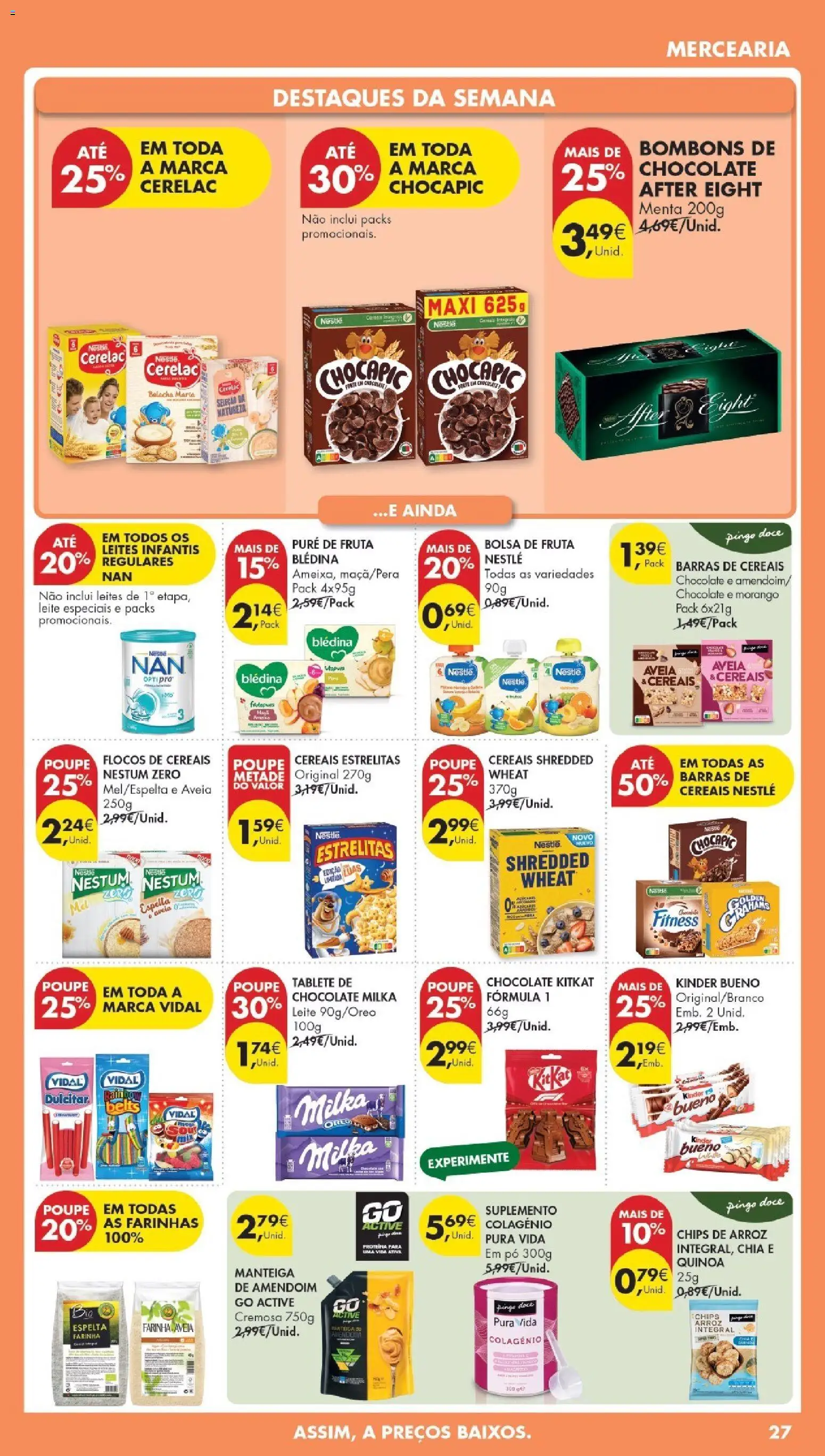 Pingo Doce Poupe Esta Semana Madeira │ válido de 31.03.2026 | Página: 27 | Produtos: Quinoa, Leite, Nestlé, Cereais