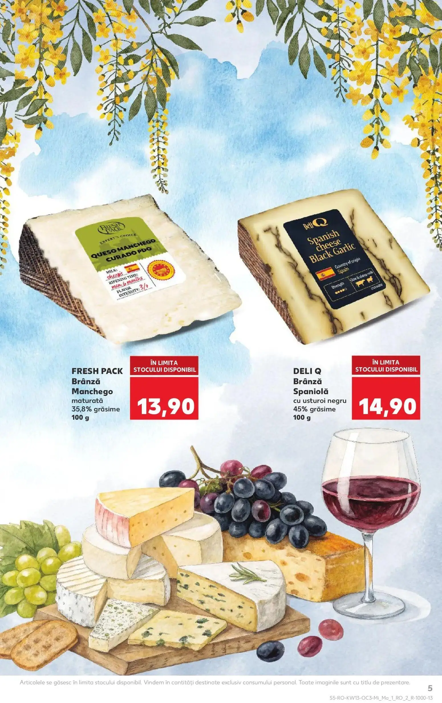 Noul catalog Kaufland – valabil de la 25.03.2026 | Pagină: 5 | Produse: Brânză, Usturoi