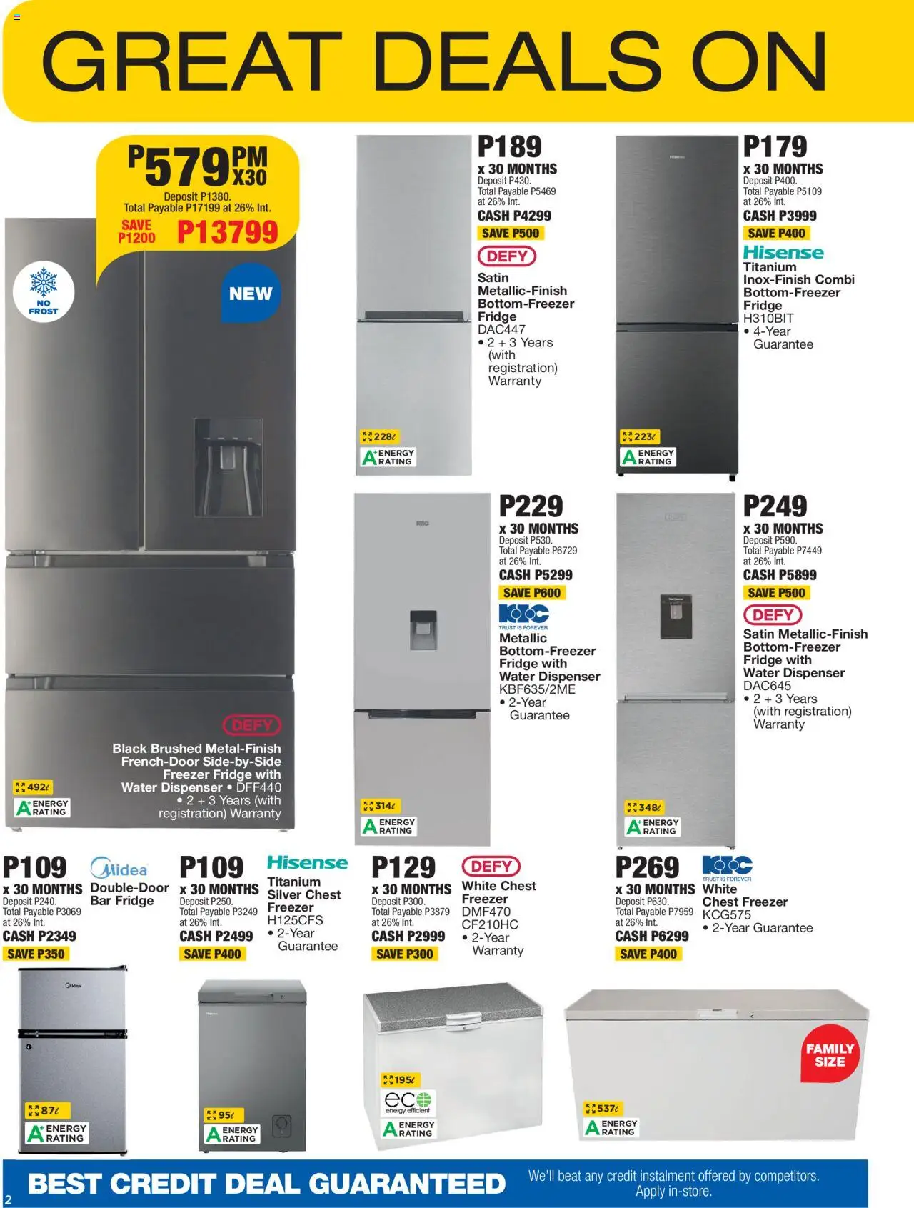 New OK Furniture catalogue – valid from 17.09.2025 | Page: 2 | Products: Freezer, Freezer fridge, Fridge, Water