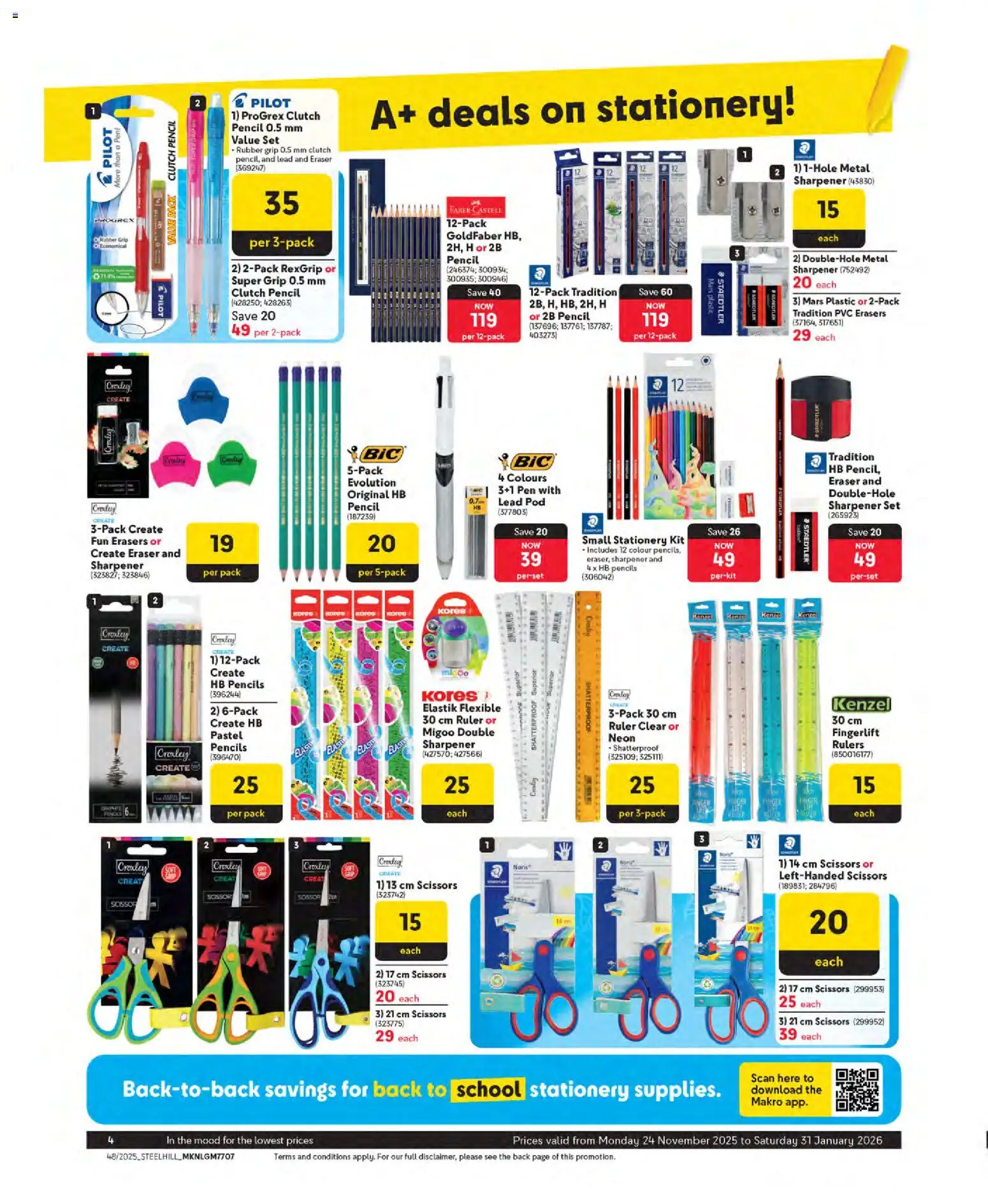 New Makro catalogue – valid from 24.11.2025 | Page: 4 | Products: Pencil, Pen