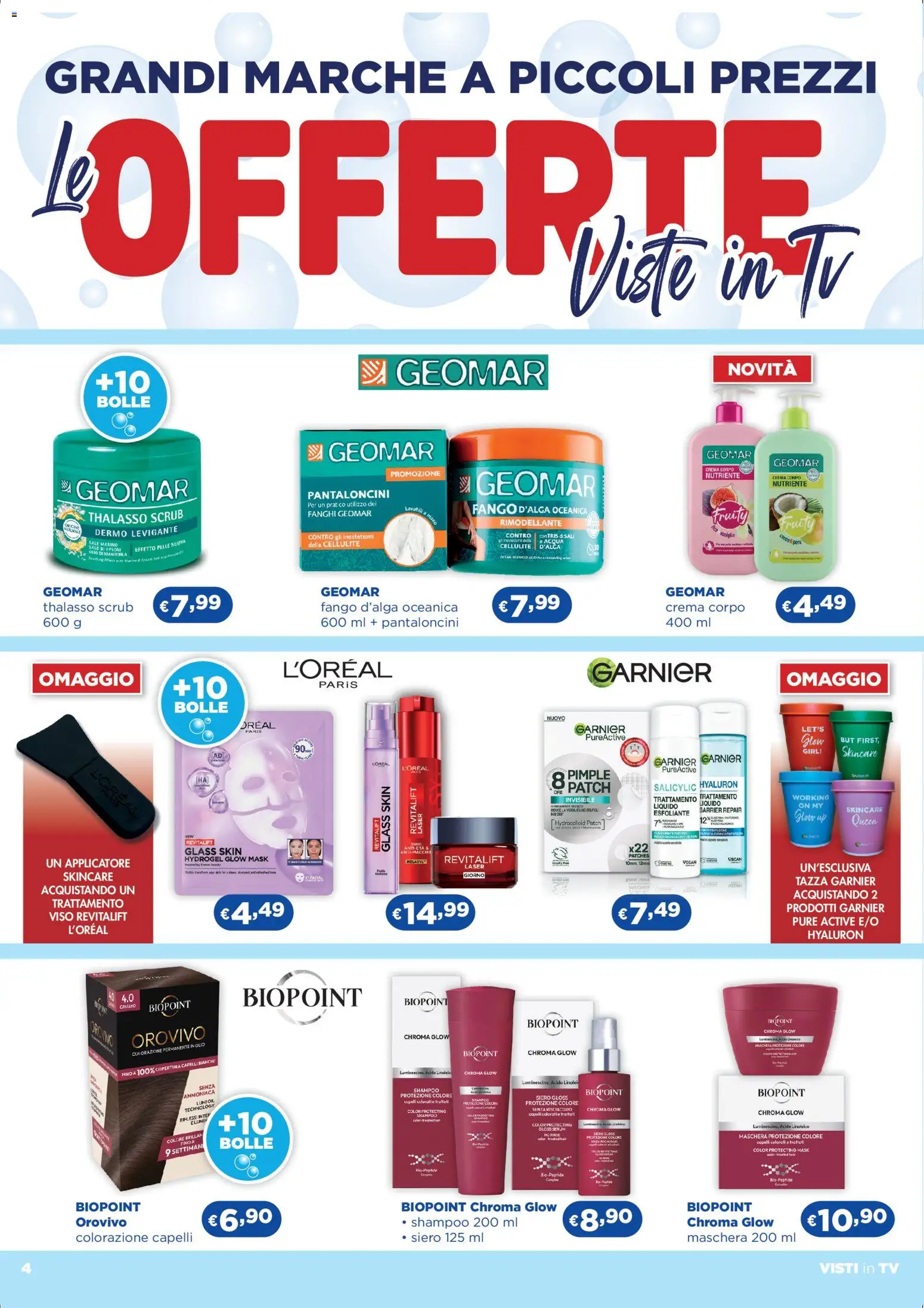 Volantino Acqua e Sapone del 29.04.2026 | Pagina: 4 | Prodotti: Crema, Maschera, Colorazione capelli, Sale