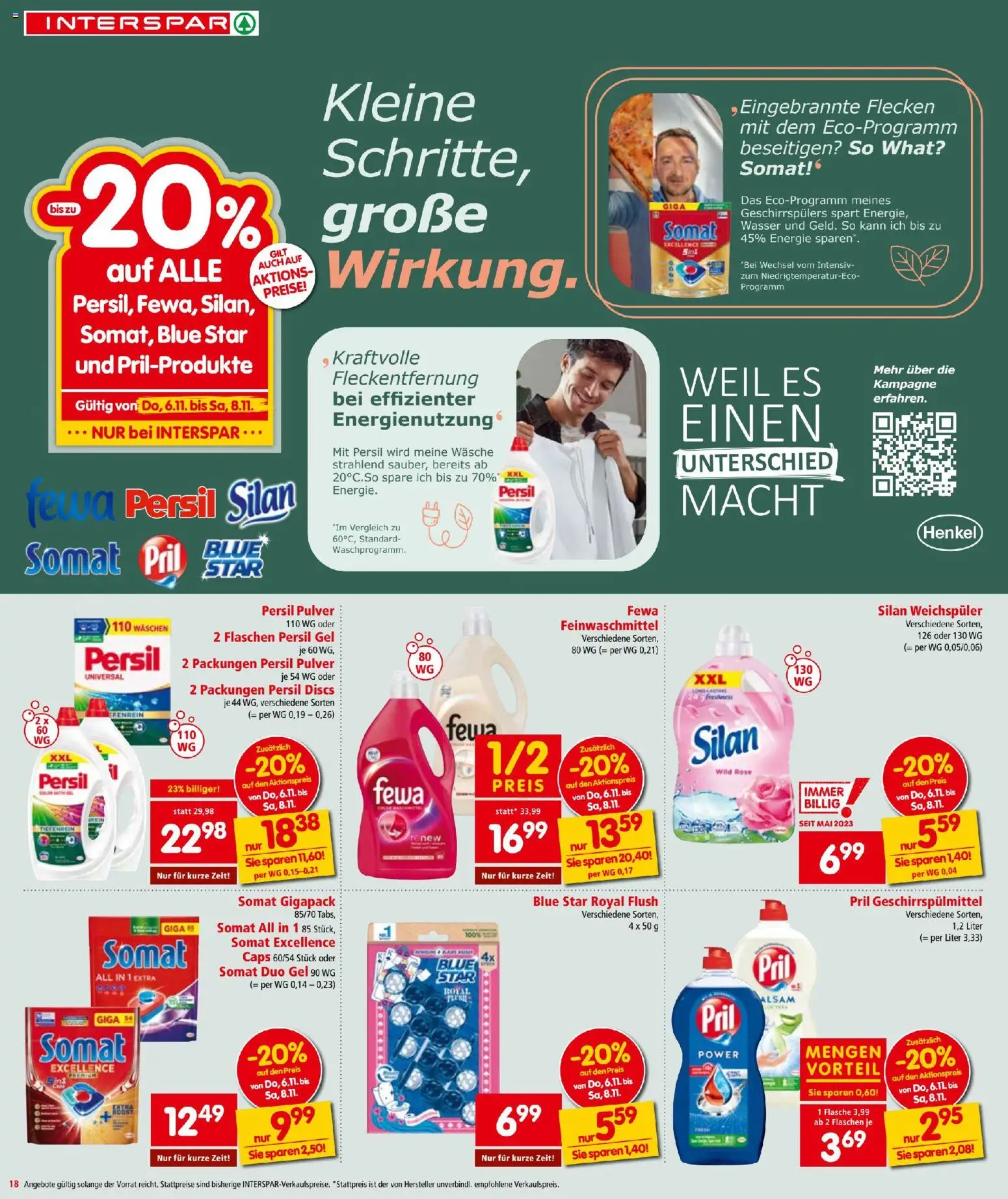 Interspar Black Friday gültig ab 06.11.2025 | Seite: 18 | Produkte: Geschirrspülmittel, Wasser, Weichspüler