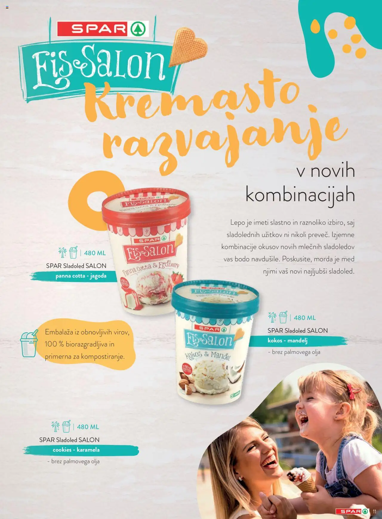 Spar katalog sladoleti │ velja od 14.04.2025 | Stran: 11 | Izdelki: Sladoled