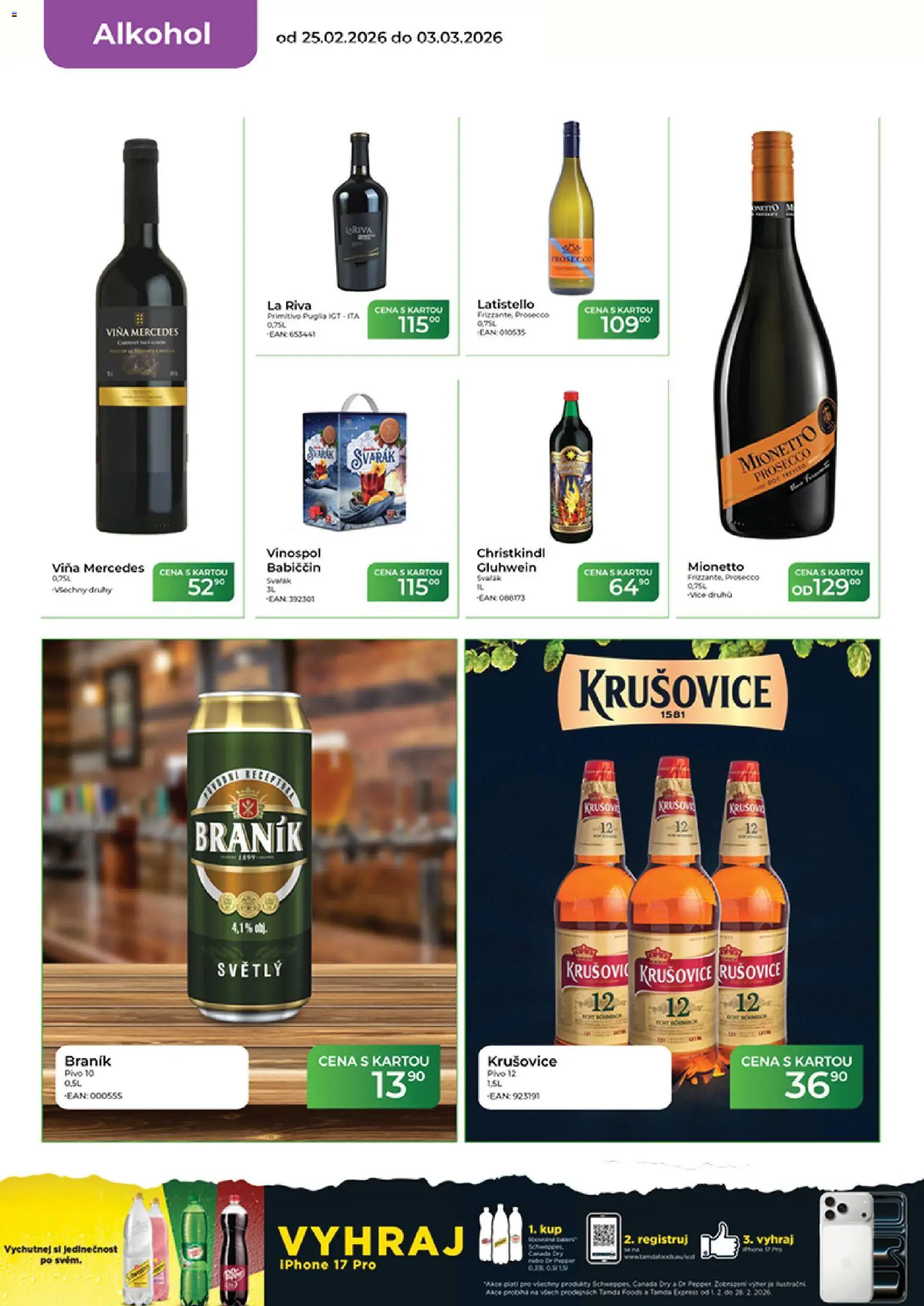 Tamda Foods leták od 25.02.2026 | Strana: 14 | Produkty: Pivo, Mionetto, Iphone, Braník