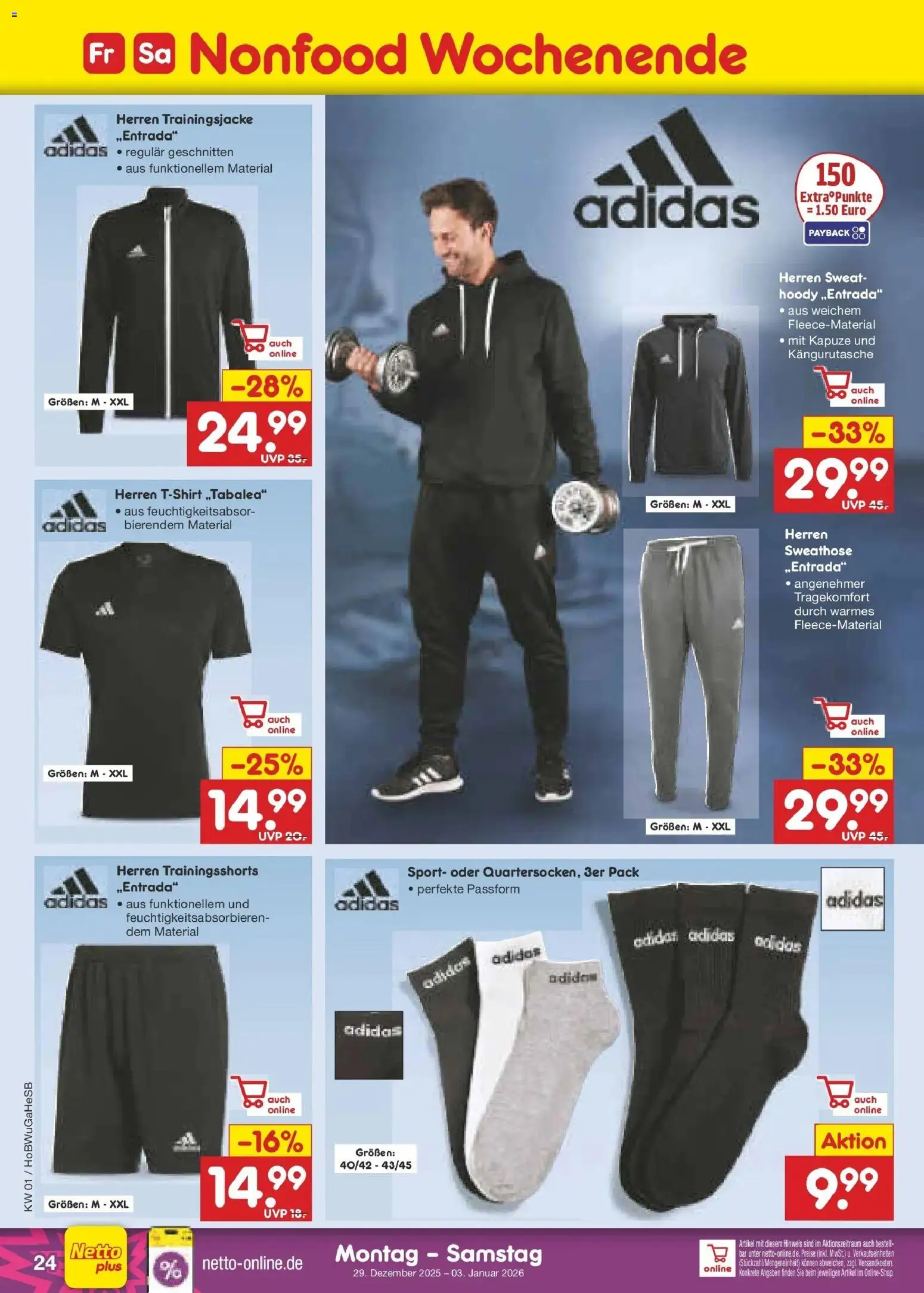Netto Marken-Discount prospekt Stemwede-Dielingen	 – gültig ab 28.12.2025 | Seite: 38 | Produkte: Sweathose, Trainingsjacke