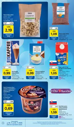 Tesco Supermarket - leták │ platný od 16.07.2025 | Strana: 18 | Produkty: Káva, Smotana, Acidko, Mak