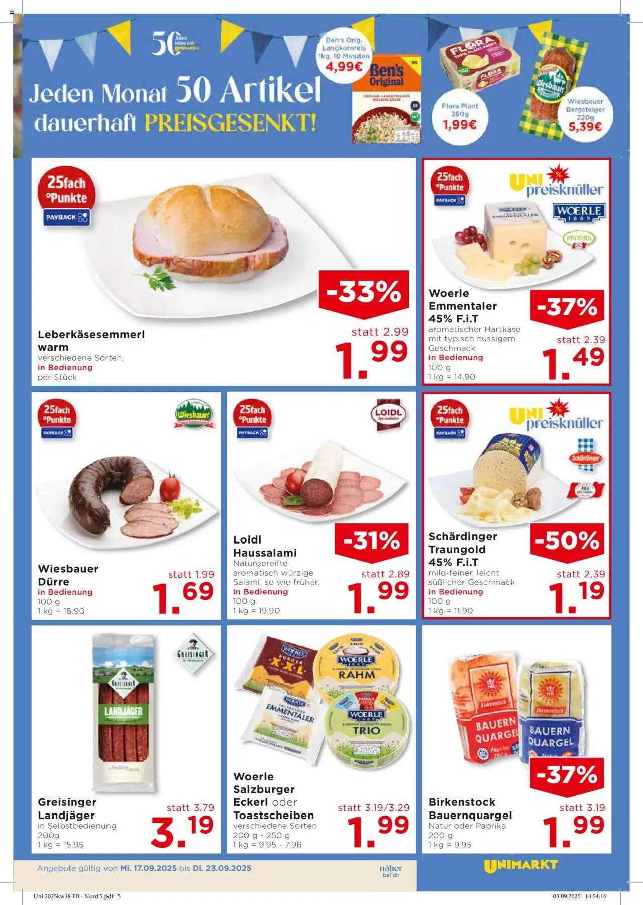 Unimarkt Nord gültig ab 17.09.2025 | Seite: 7