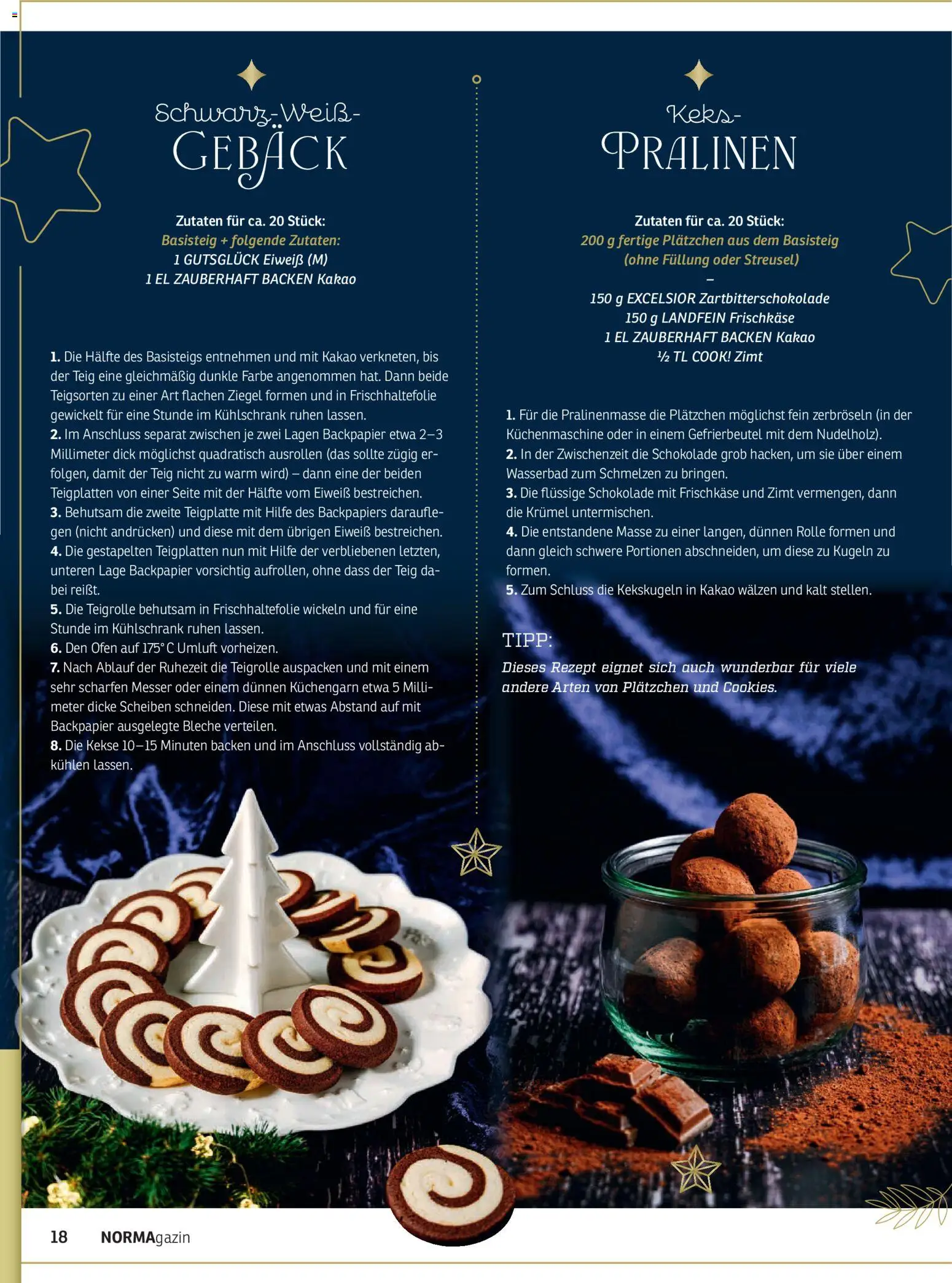Norma NORMAgazin November/Dezember 2025 – gültig ab 01.11.2025 | Seite: 18 | Produkte: Ofen, Schokolade, Kühlschrank, Frischkase