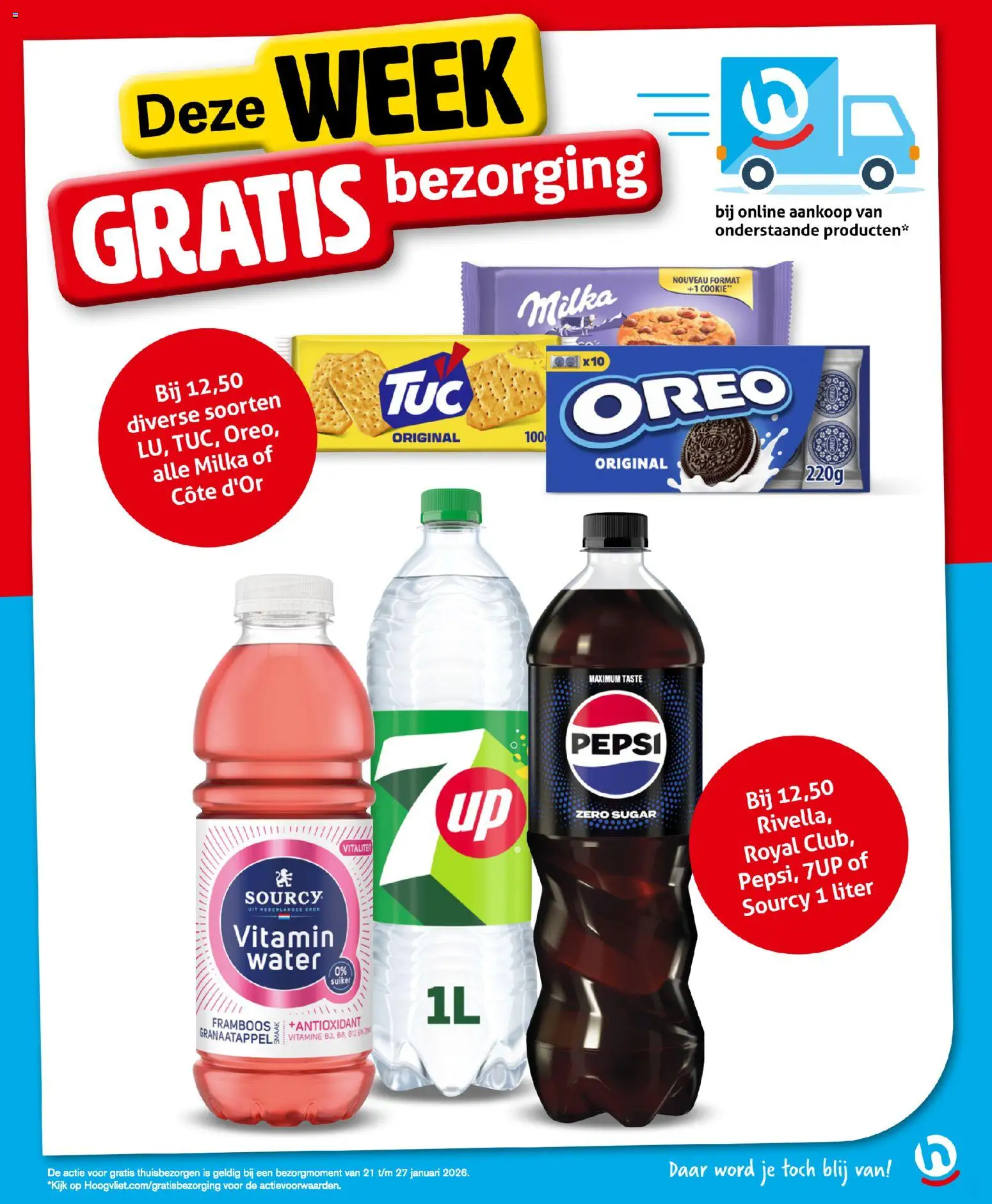 {H1} | Pagina: 19 | Producten: Waffelini, 7up, Oreo, Festék